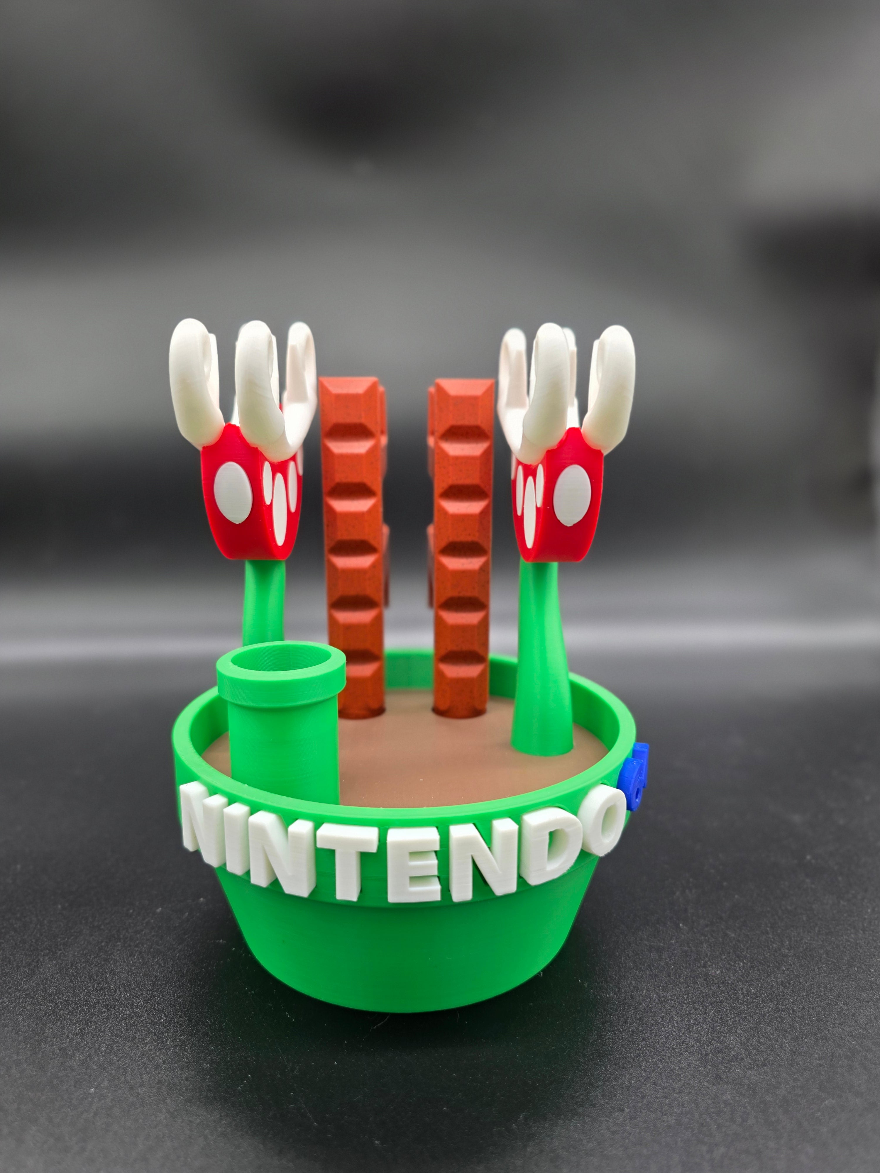 Nintendo 64 (N64) Controller Piranha Plant Display Stand – Custom Holder