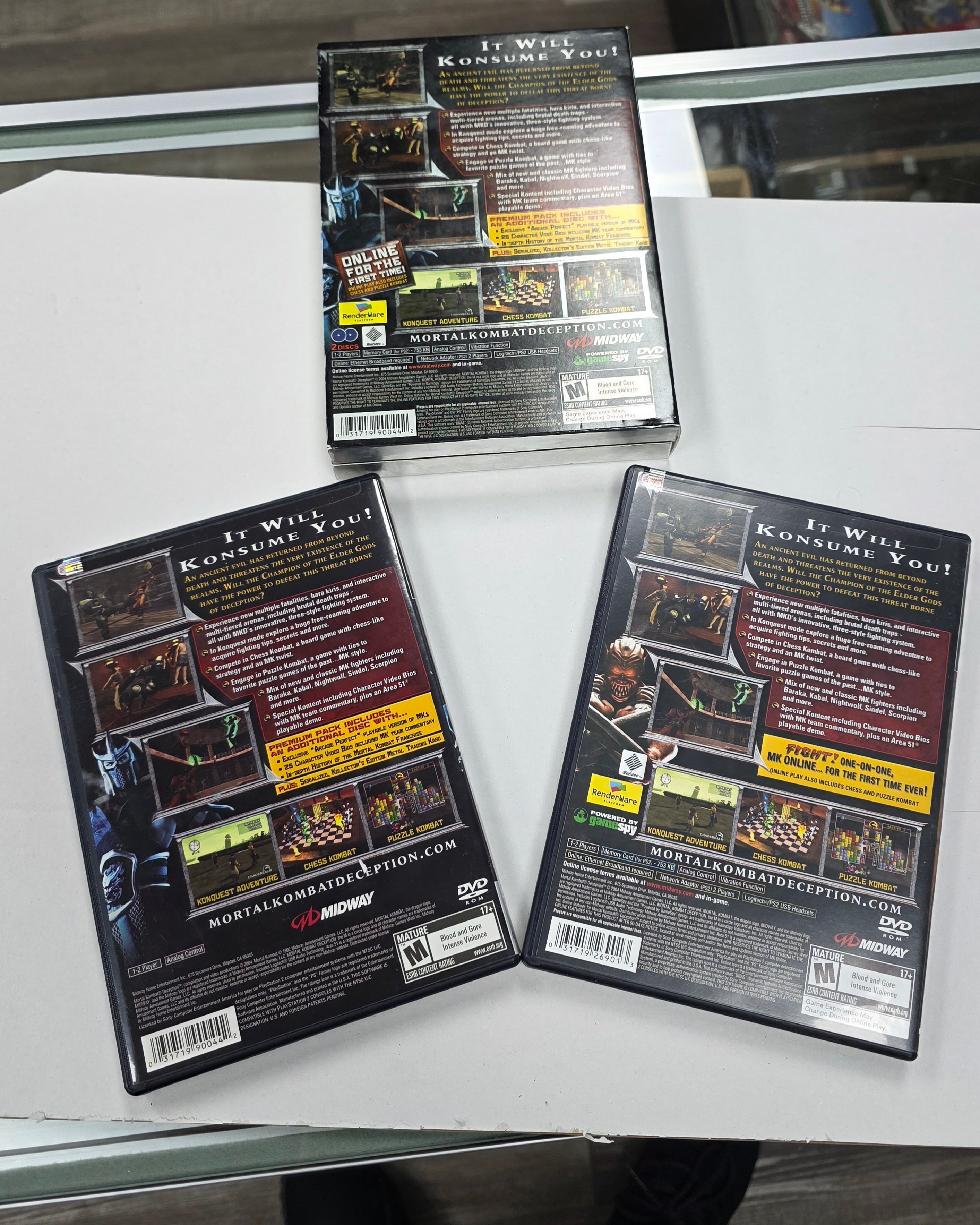 Mortal Kombat Deception Premium Pack - Sony PlayStation 2 (PS2)