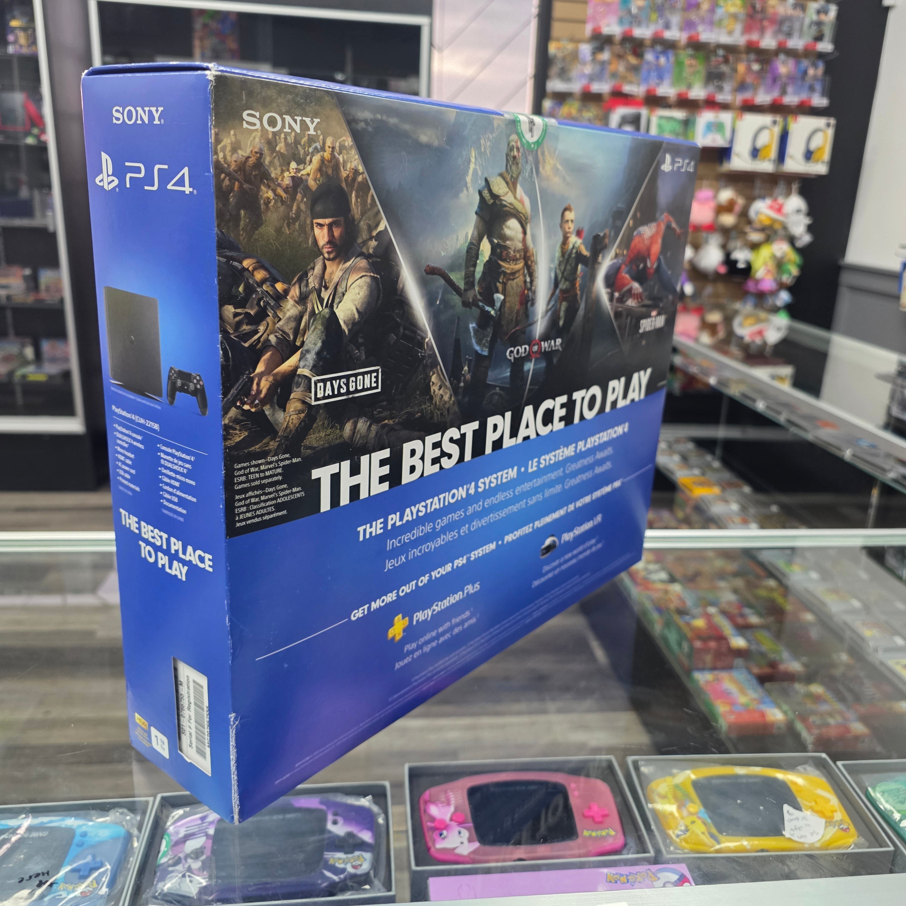 In Box Sony PlayStation 4 PS4 Black Slim Console Bundle