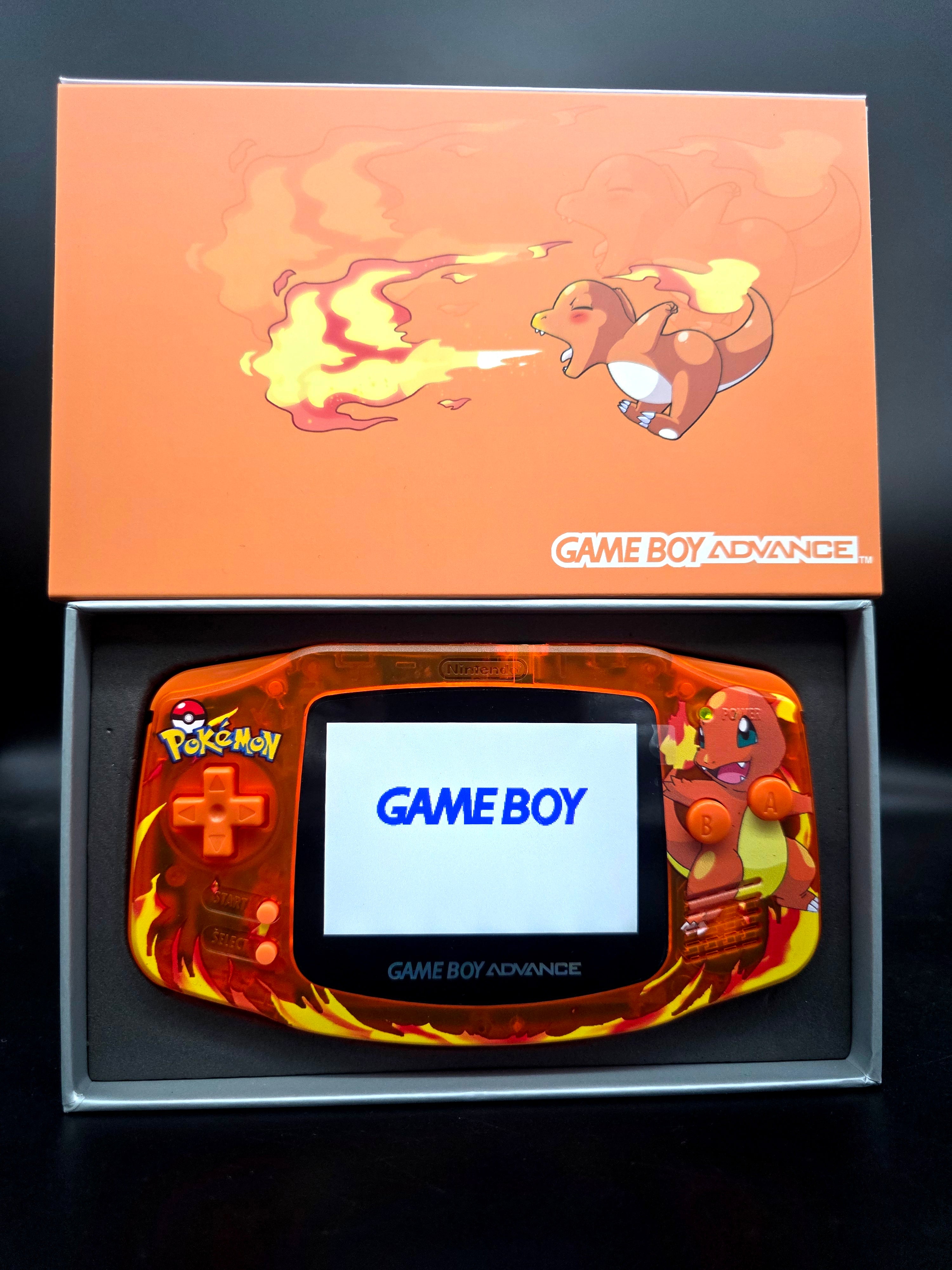 Nintendo Game Boy Advance (GBA) Custom Chamander Backlit Handheld Console