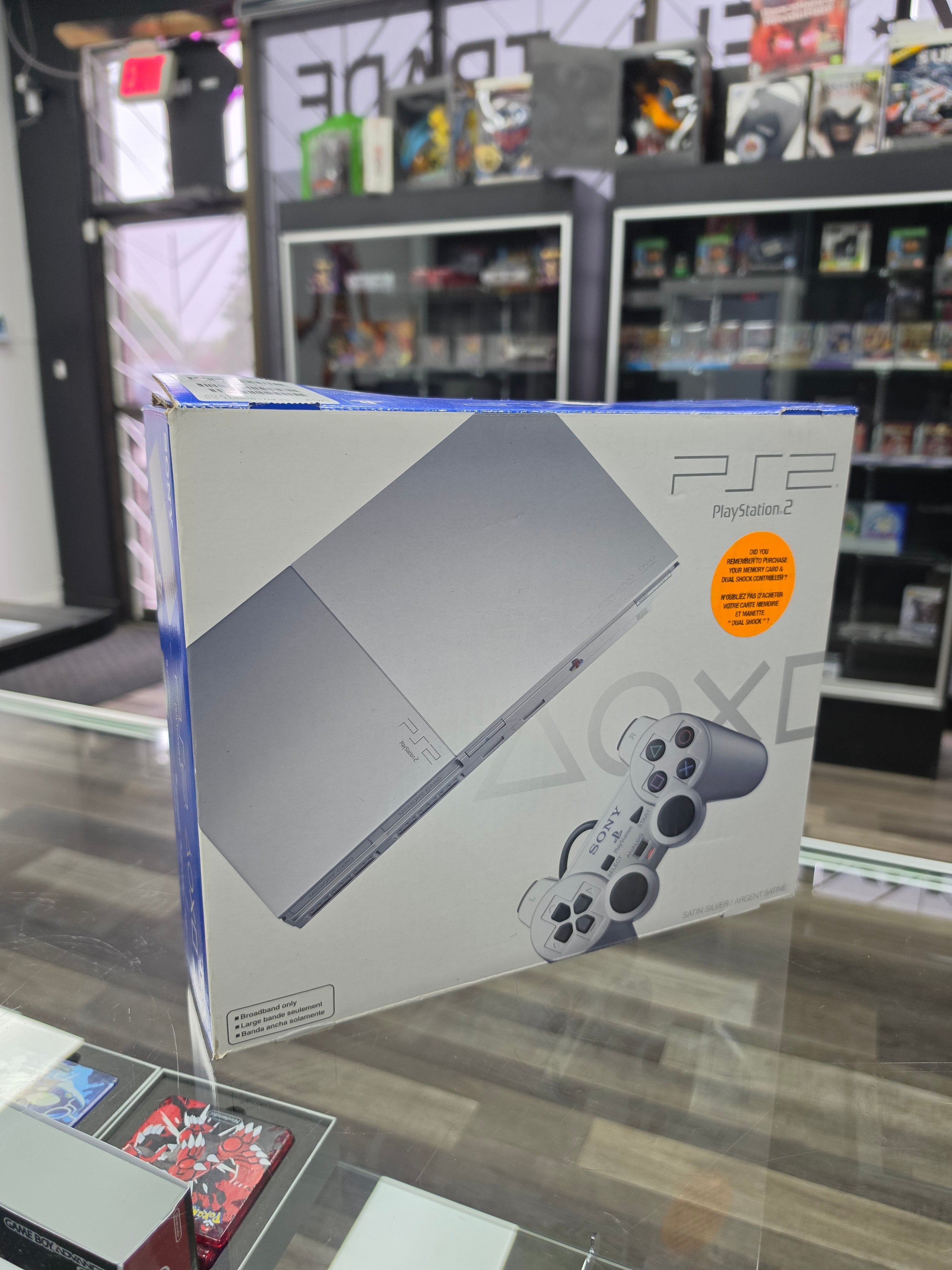 Sony PlayStation 2 PS2 Slim Silver (9000) CIB