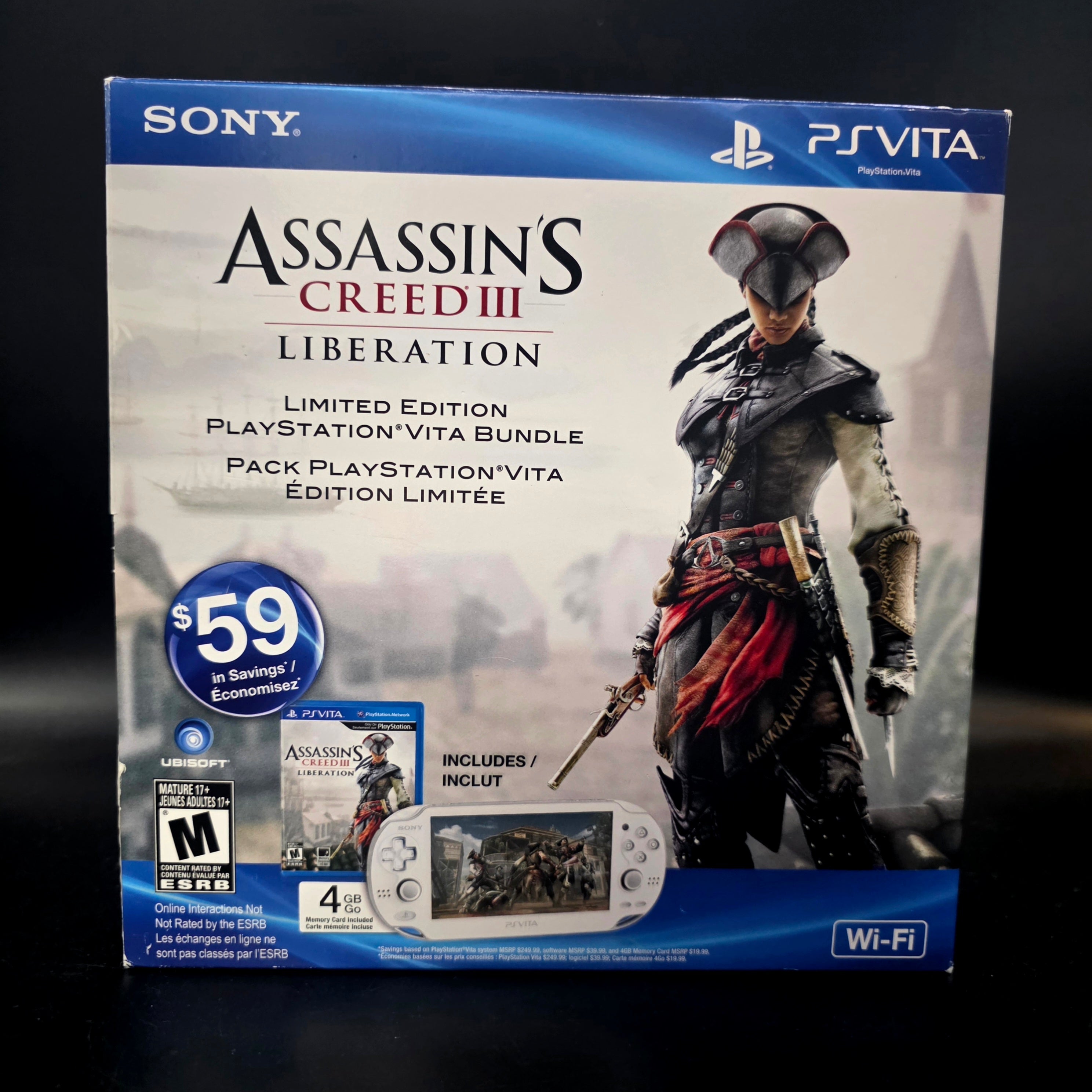 (CIB) Sony PlayStation PS Vita - Assassin's Creed III Bundle White Handheld Console (PCH-1001)