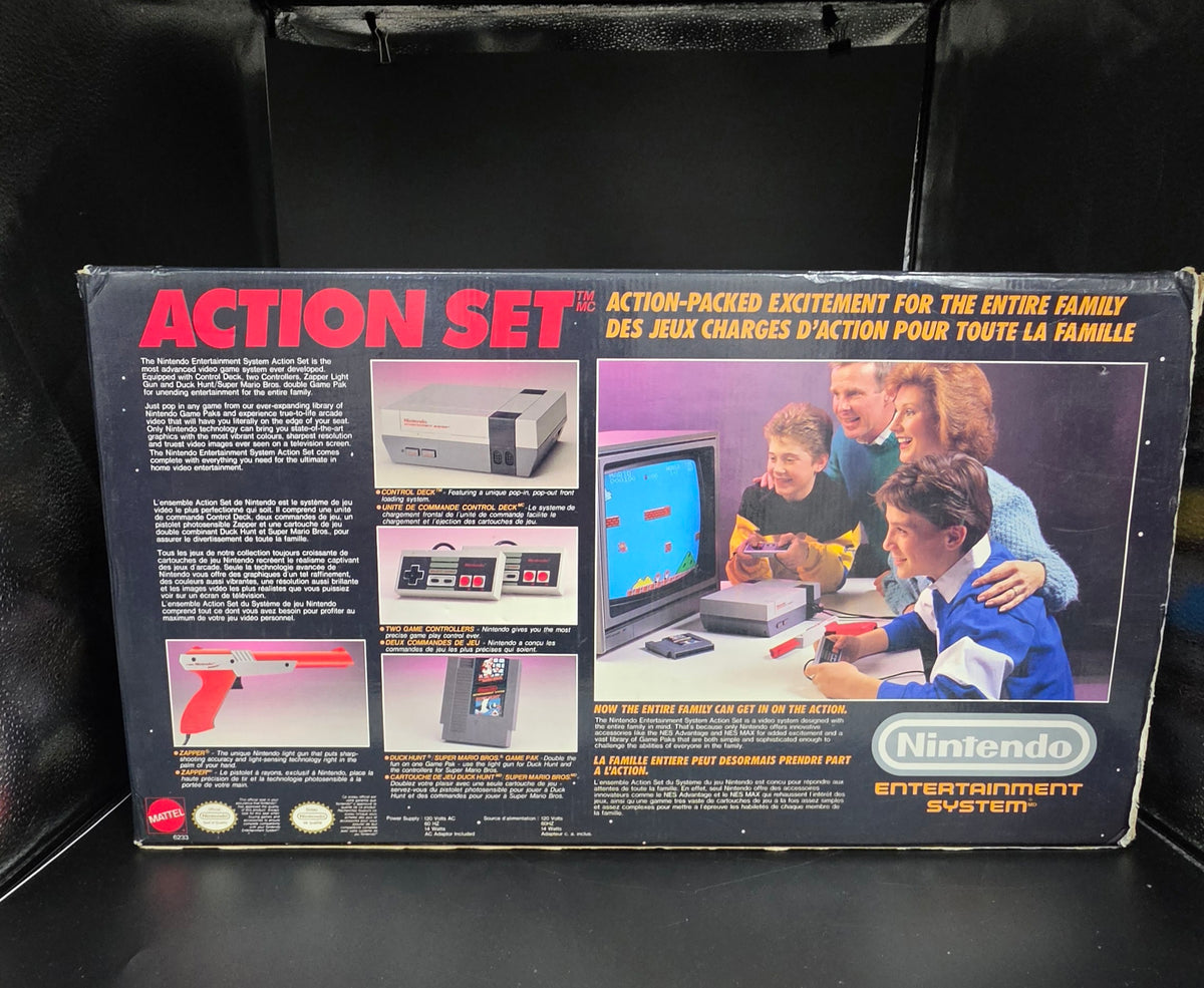CIB Nintendo NES Action Set - Console Bundle [A]