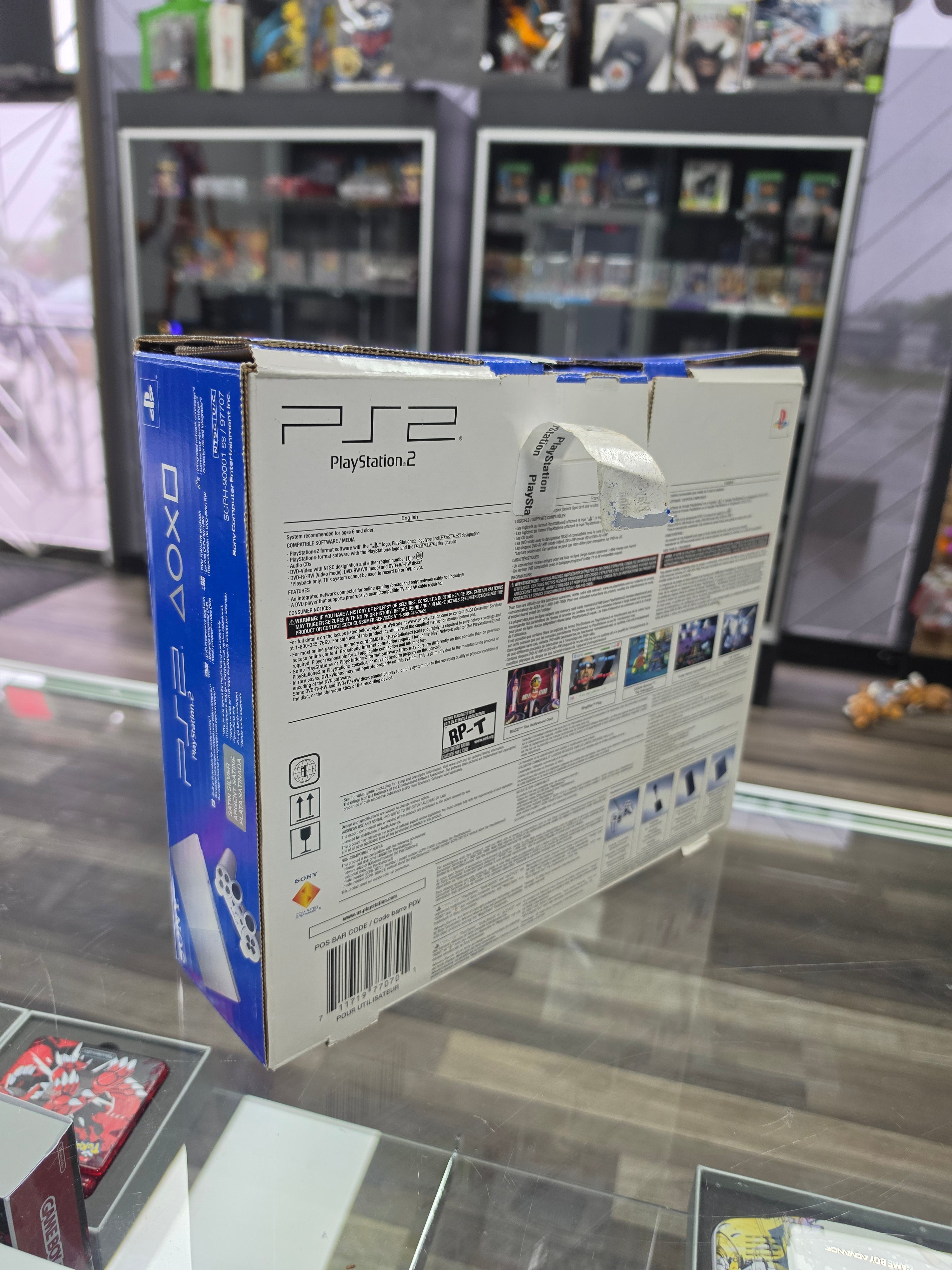 Sony PlayStation 2 PS2 Slim Silver (9000) CIB