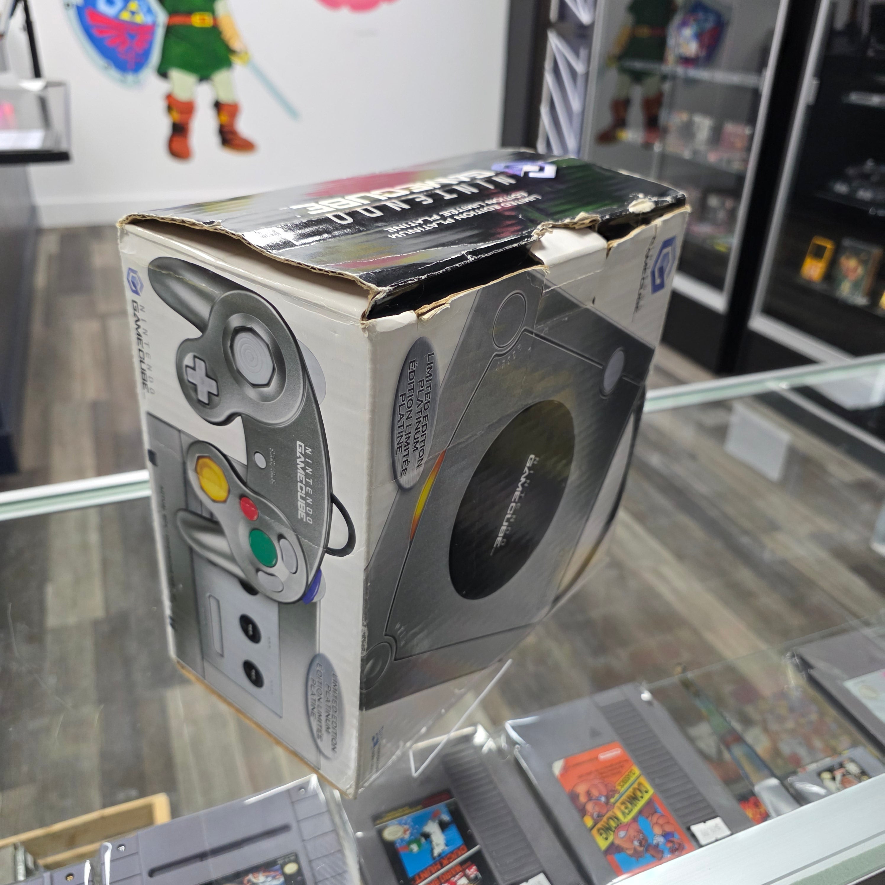 Nintendo GameCube Platinum Silver Console Bundle Complete in Box