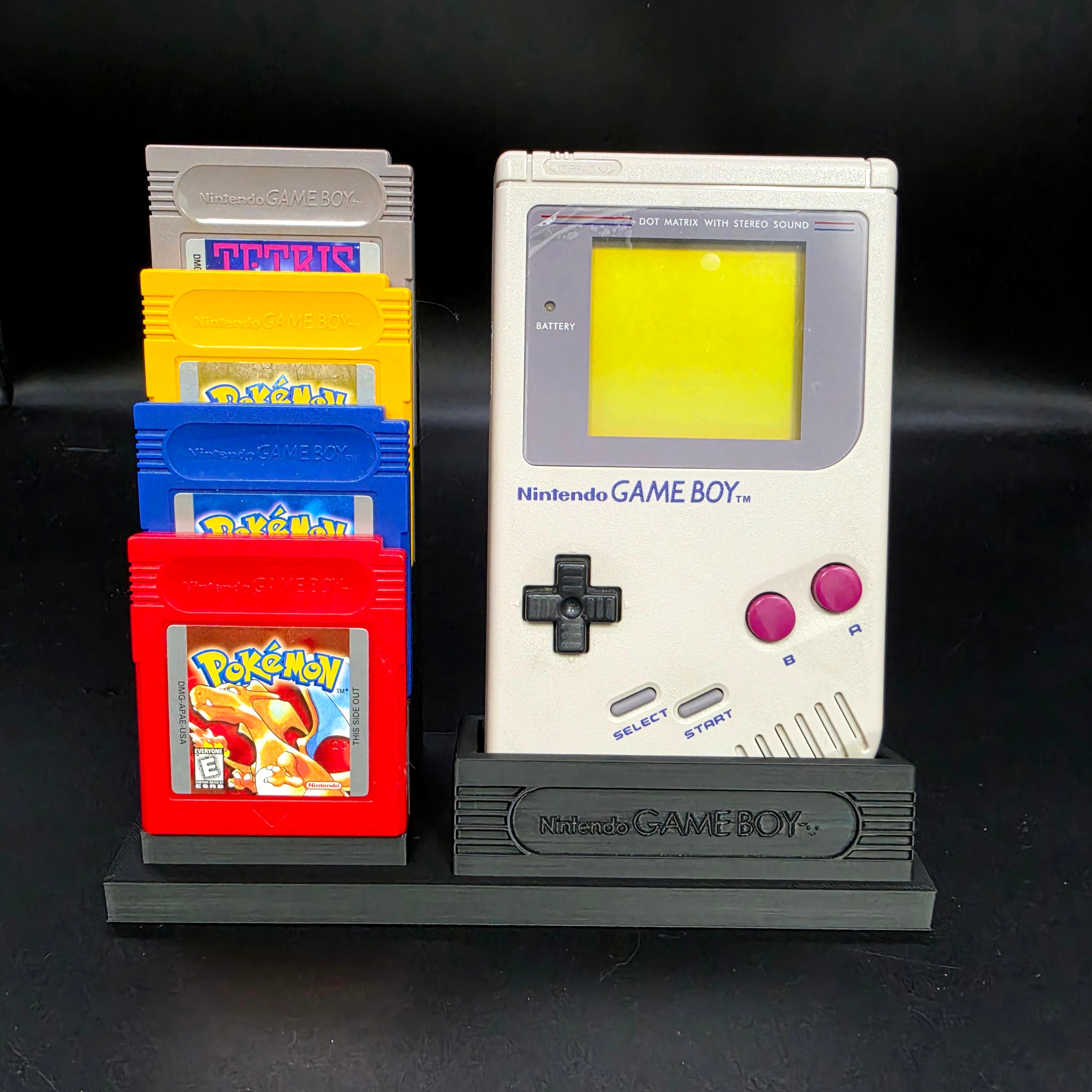 Nintendo Game Boy Console & Game Cartridge Display Stand [3D Printed]