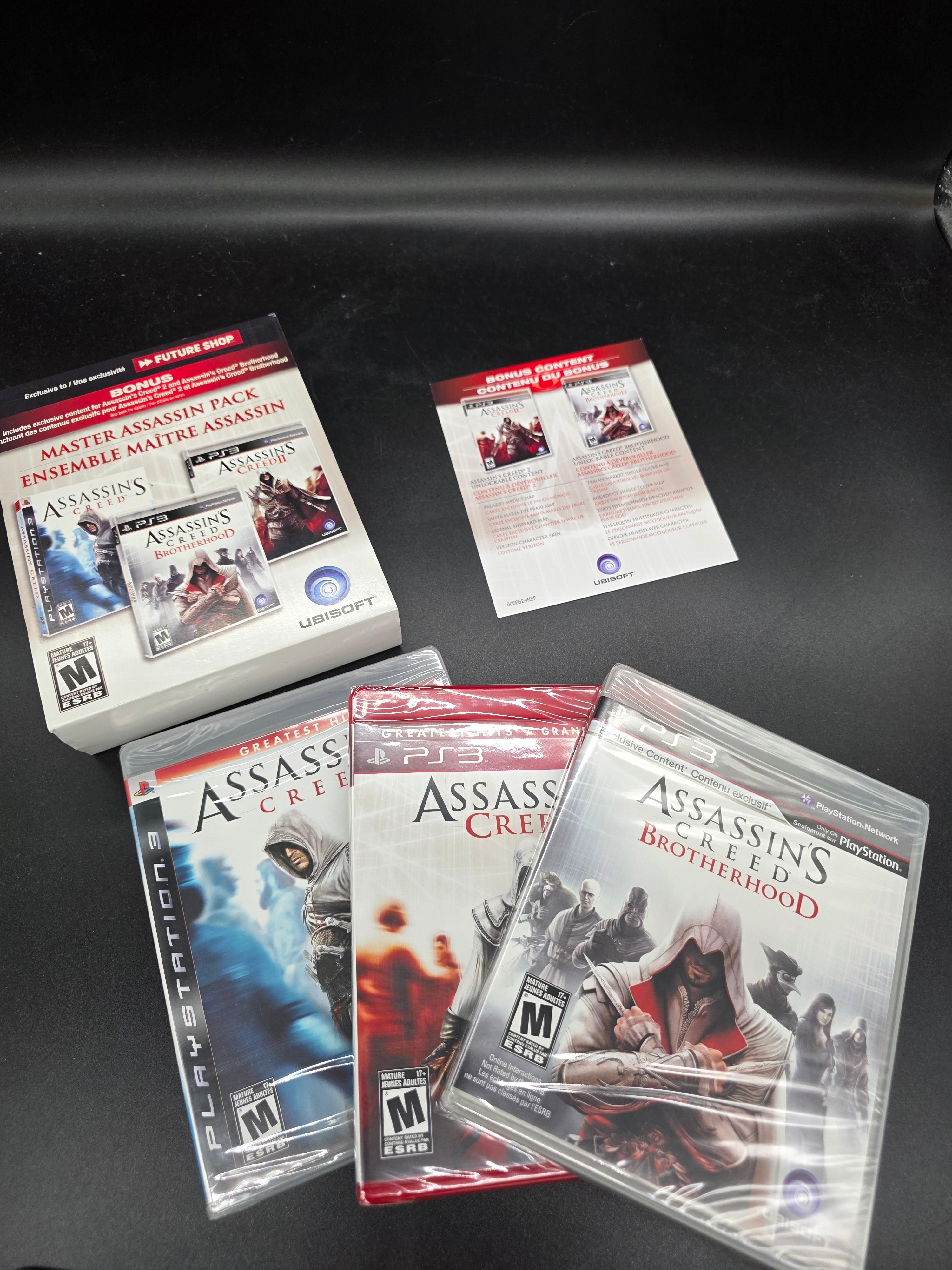 Assassin's Creed Master Assassin Pack (1, 2, Brotherhood)- Sony PlayStation 3 (PS3)