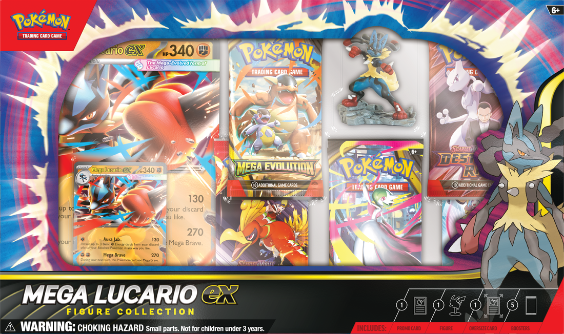 Pokemon TCG - Mega Evolution - Mega Lucario ex Figure Collection