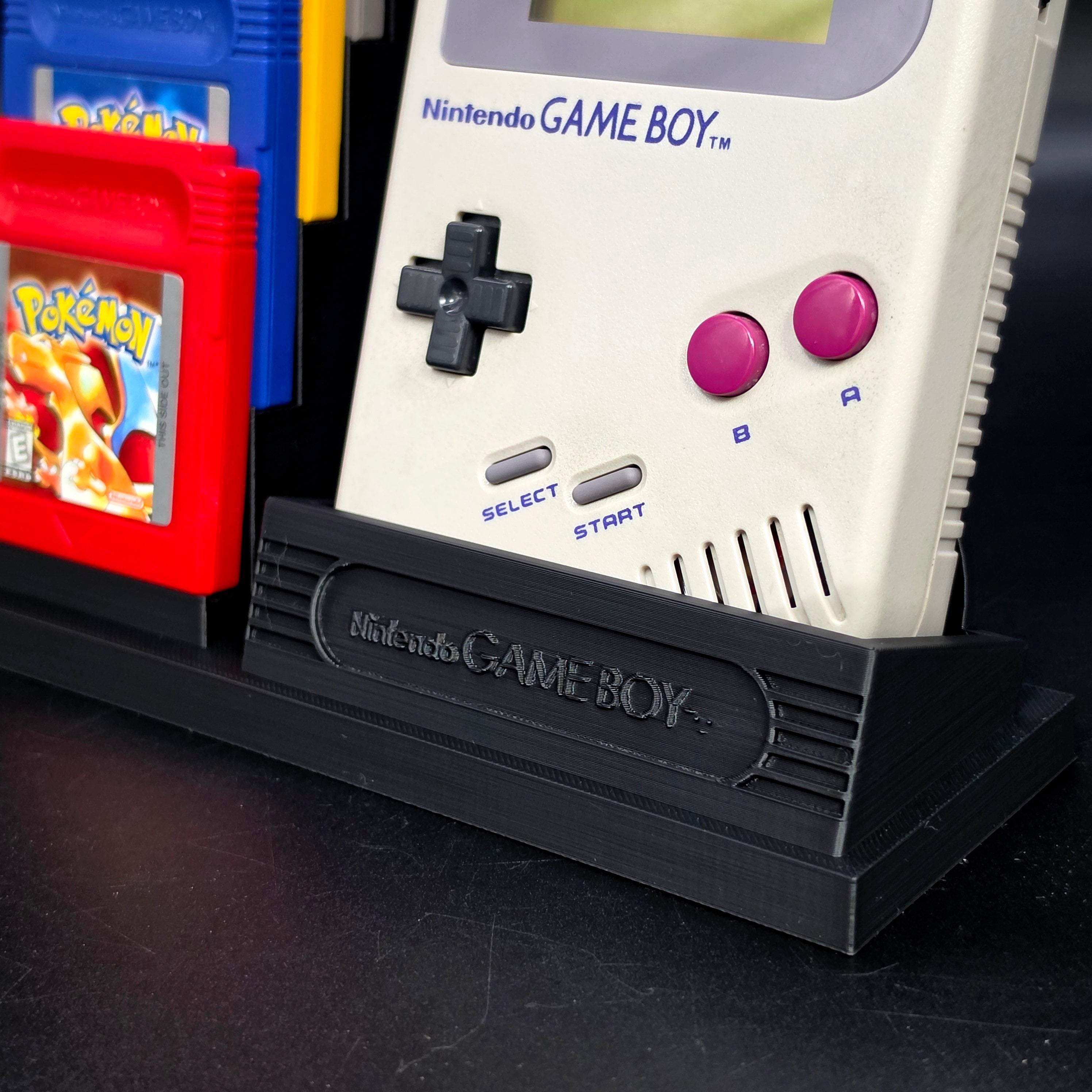 Nintendo Game Boy Console & Game Cartridge Display Stand [3D Printed]