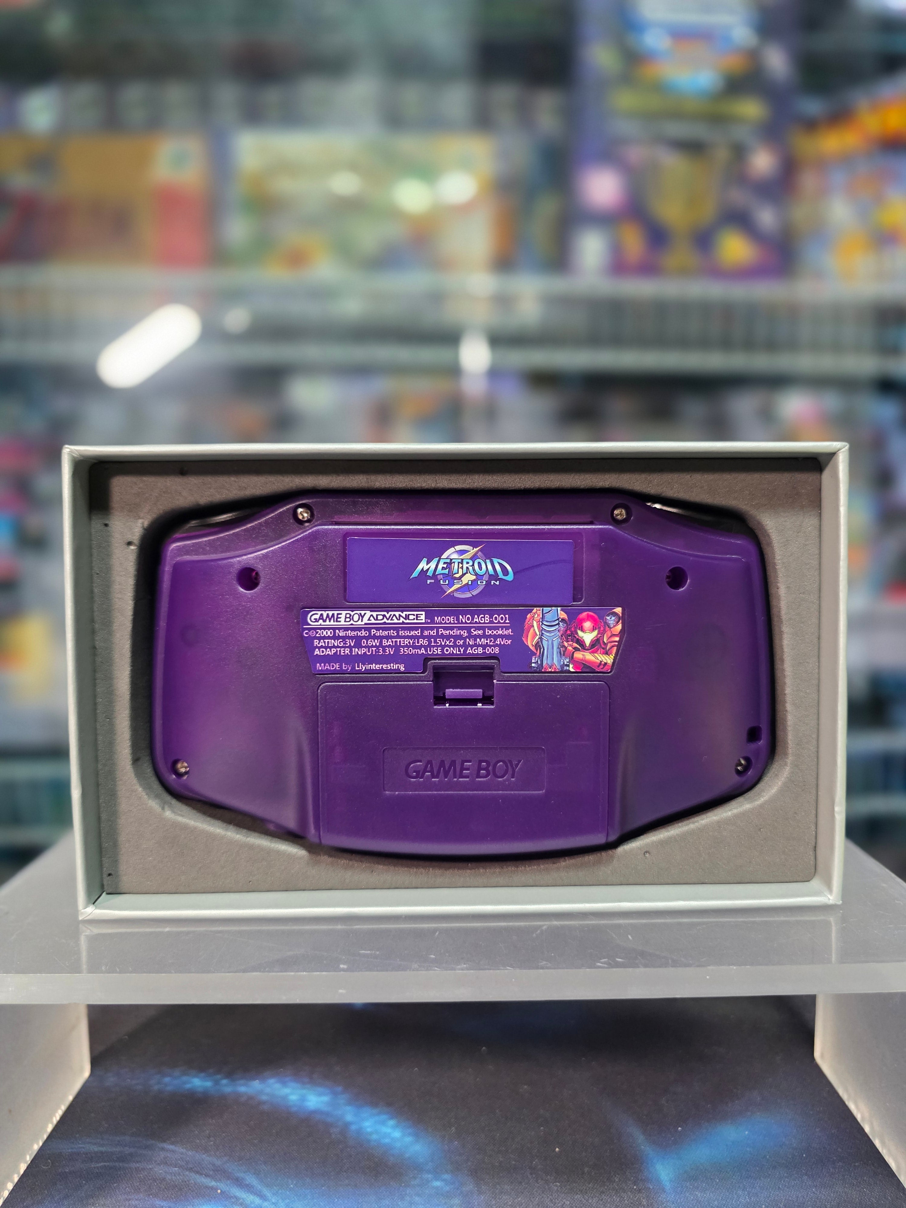 Nintendo Game Boy Advance (GBA) Custom Metroid Backlit Handheld Console