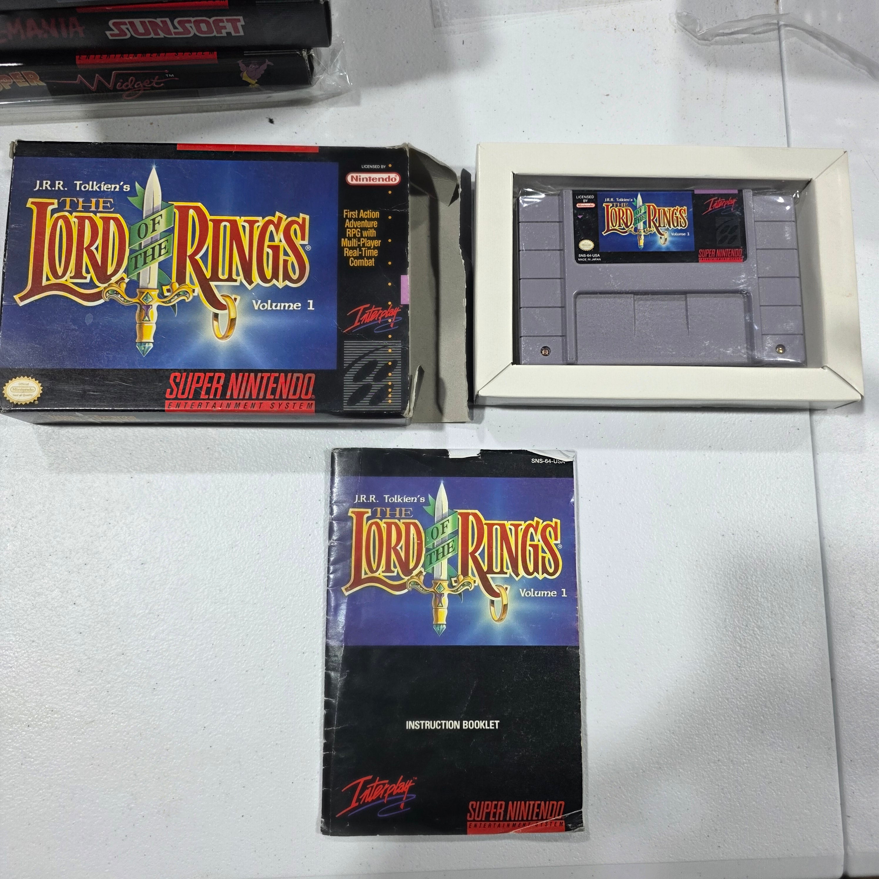 The Lord Of The Rings Volume 1 - Nintendo SNES