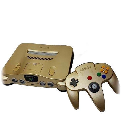 Toys R Us Limited Edition Nintendo N64 Gold Console Bundle (NUS-001)USA
