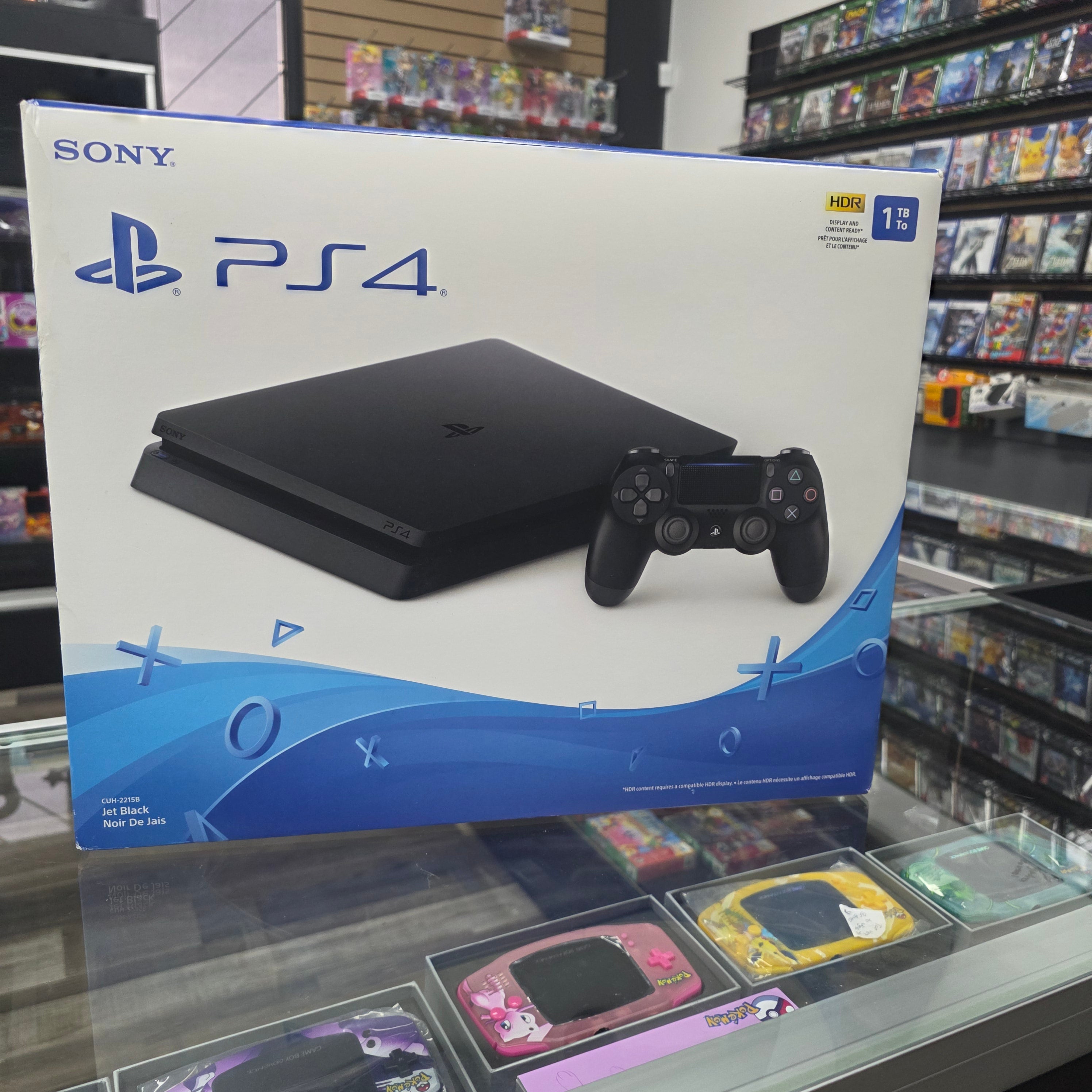 In Box Sony PlayStation 4 PS4 Black Slim Console Bundle