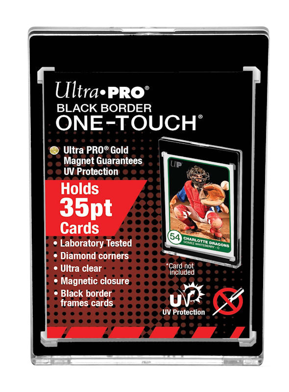 ULTRA PRO ONE-TOUCH 3x5 UV 035pt BLACK BORDER