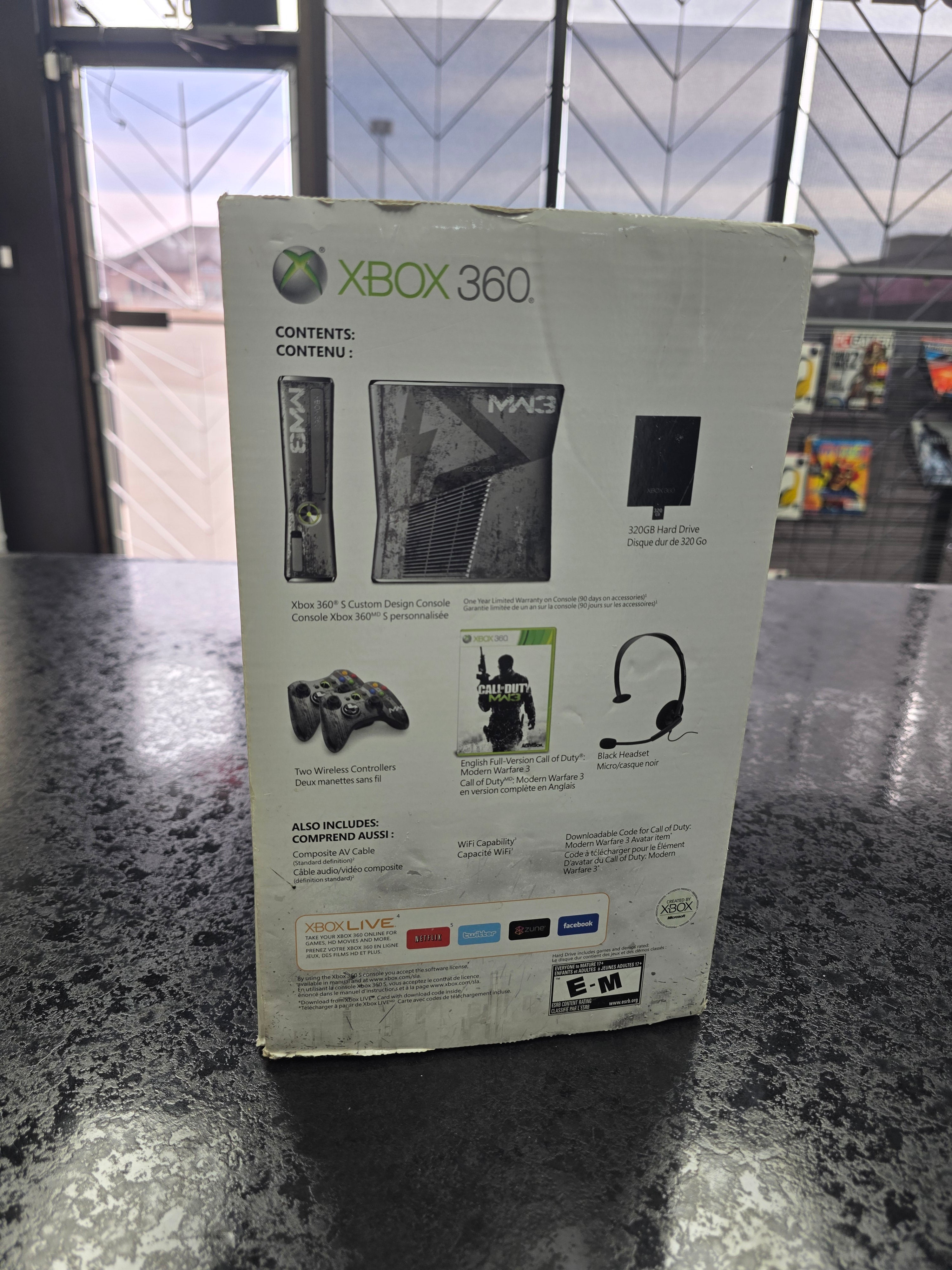 CIB Microsoft Xbox 360 Slim Limited Edition Call Of Duty Modern Warefare 3