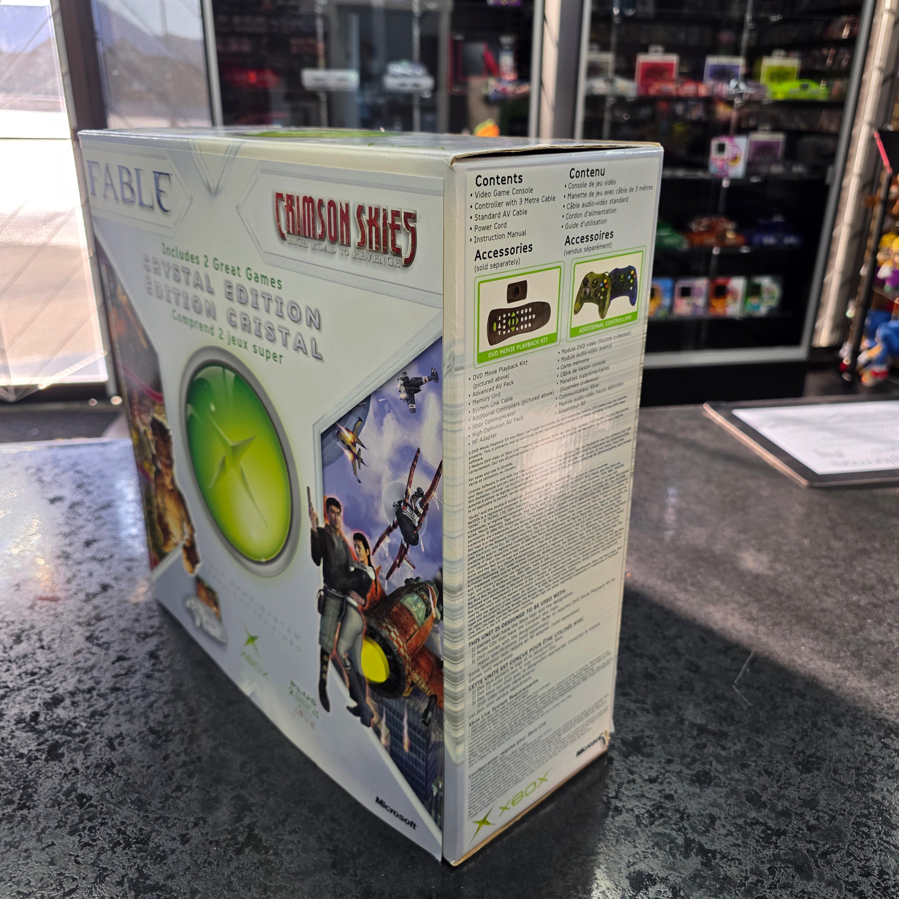 Microsoft Xbox Crystal Edition Fable Bundle Console Canada Exclusive