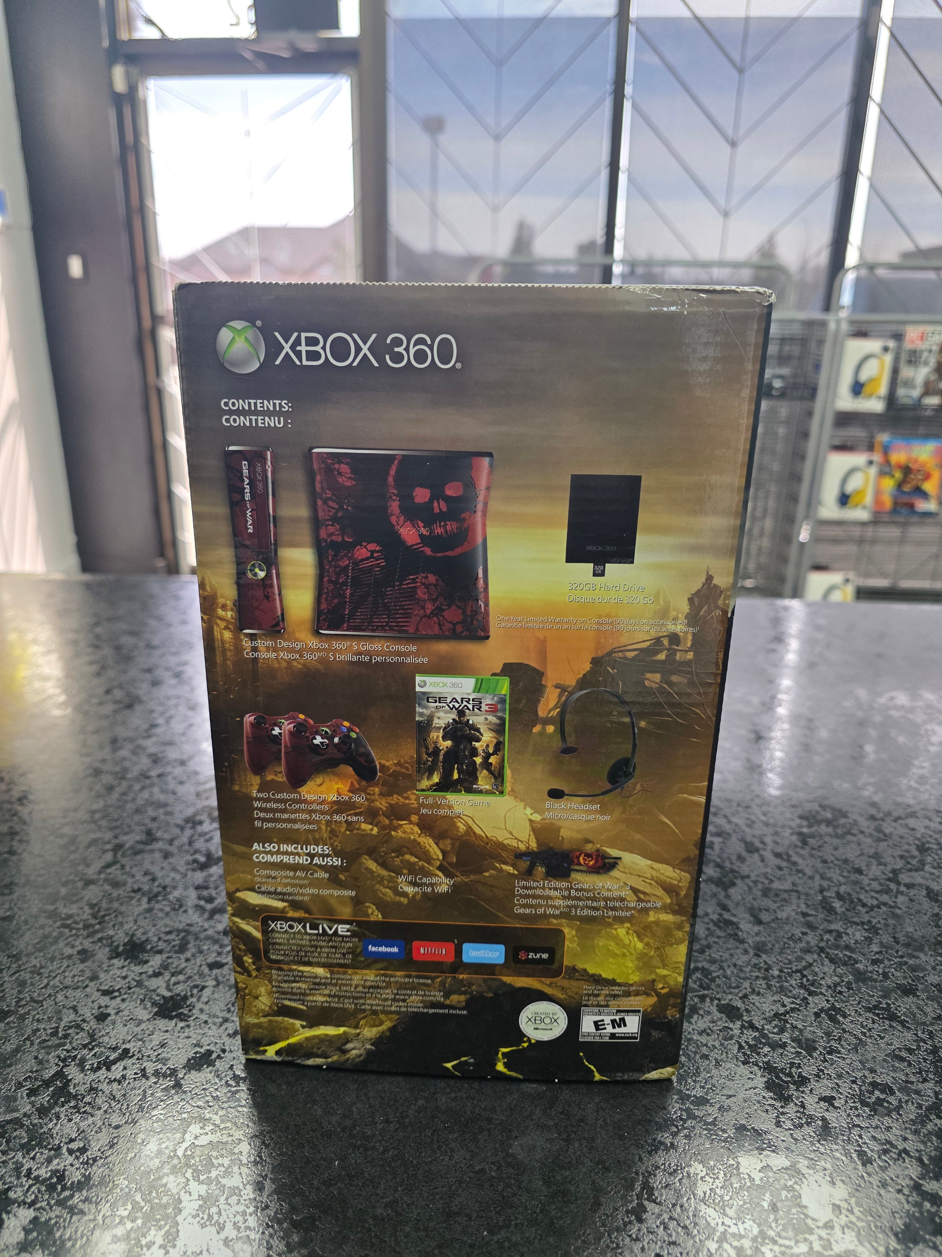 CIB Microsoft Xbox 360 Slim Limited Edition Gears Of War 3