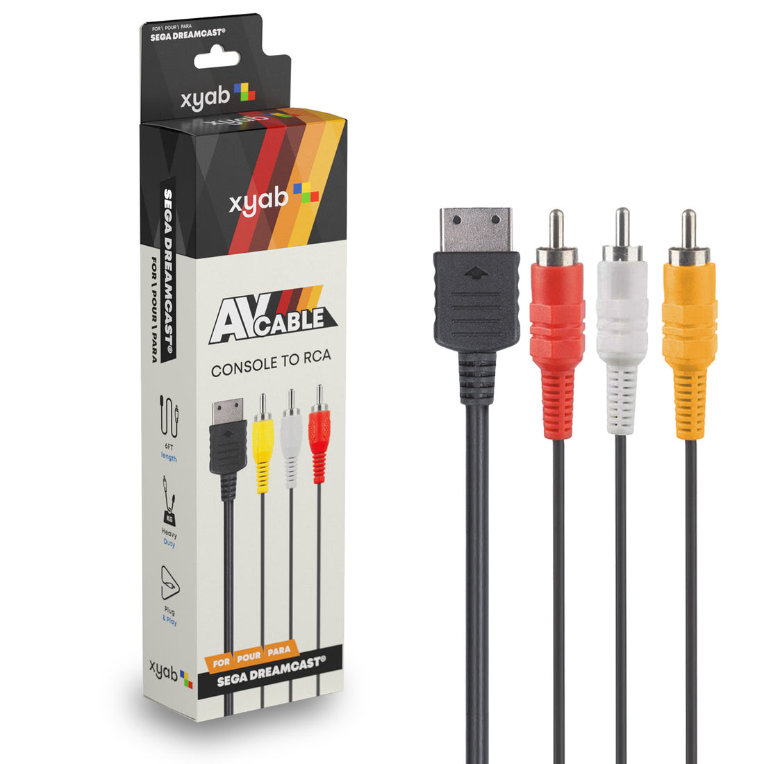 Sega Dream Cast RCA AV Composite Cable