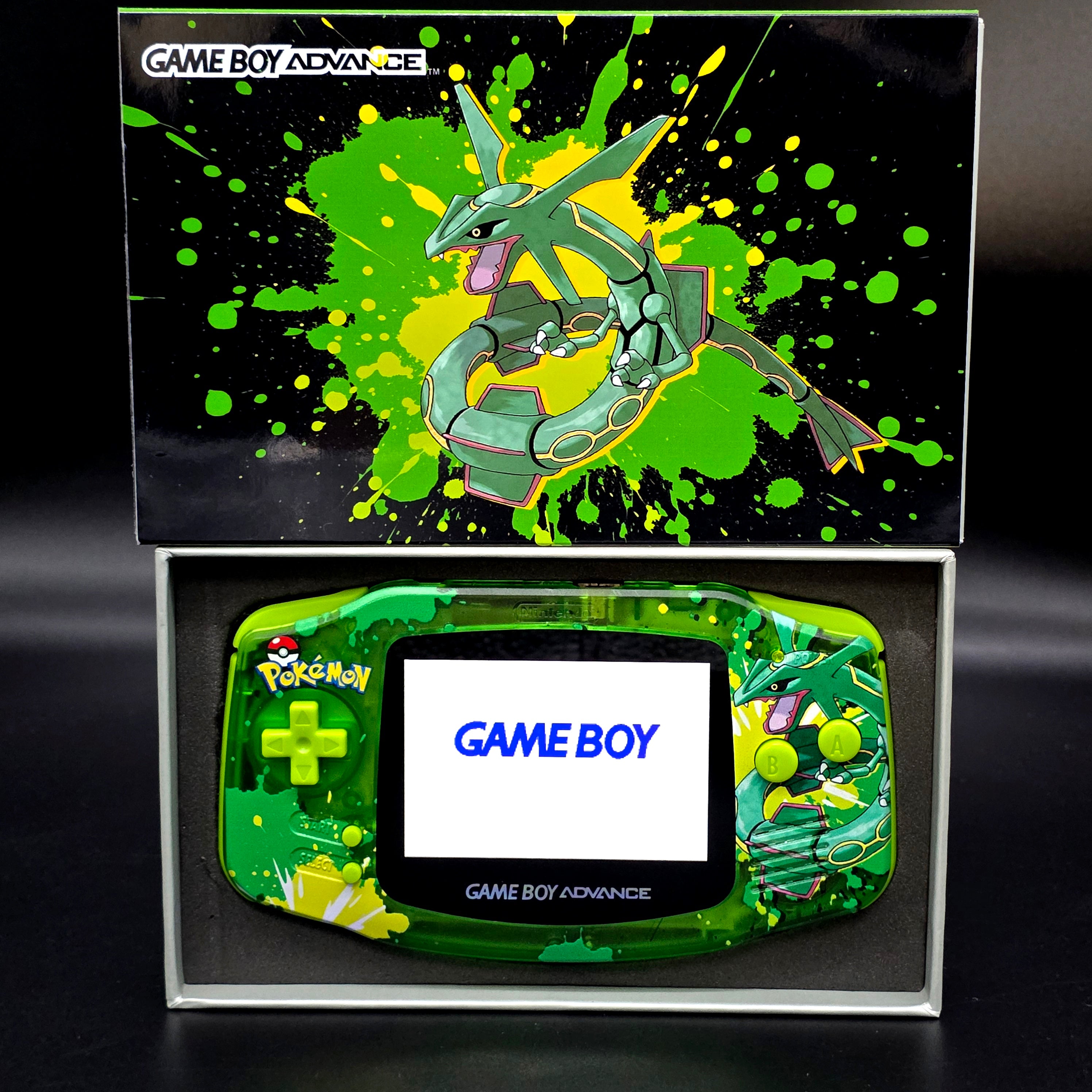 Nintendo Game Boy Advance (GBA) Custom Rayquaza Backlit Handheld Console