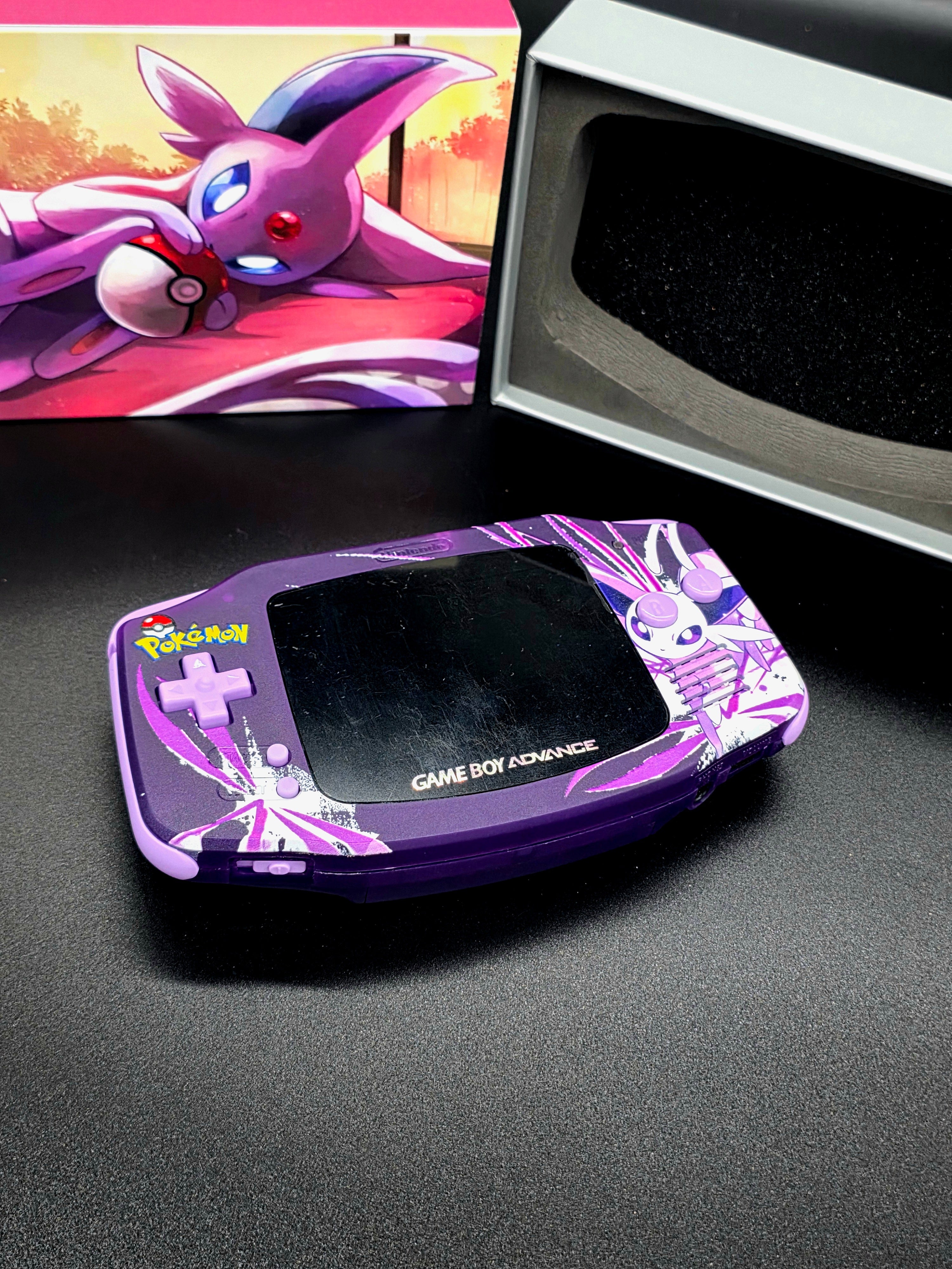 Nintendo Game Boy Advance (GBA) Custom Espeon Backlit Handheld Console