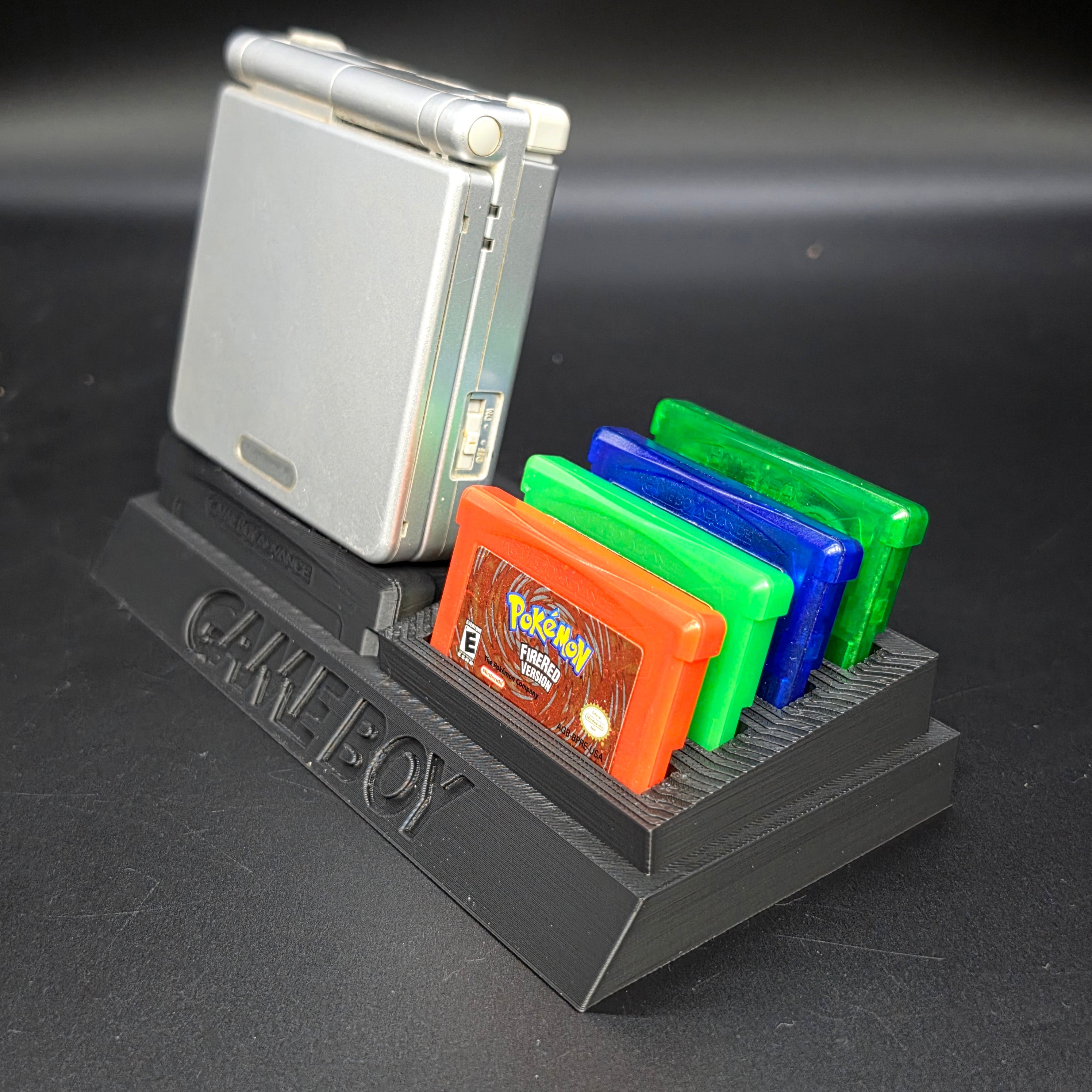 Nintendo Game Boy Advance SP Console & Cartridge Display Stand | 3D Printed