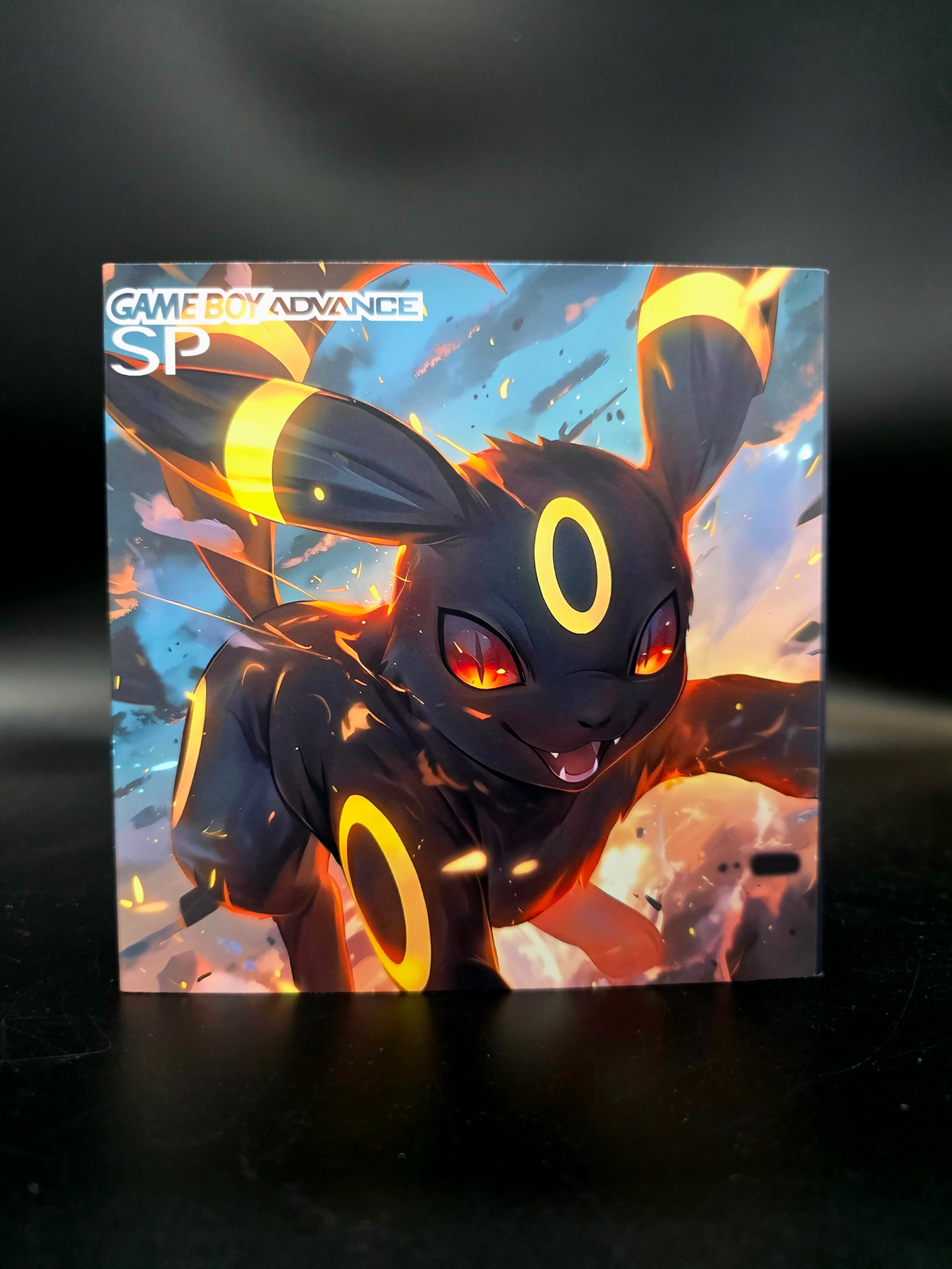 Nintendo Game Boy Advance SP (GBA SP) Custom Umbreon Backlit Handheld Console