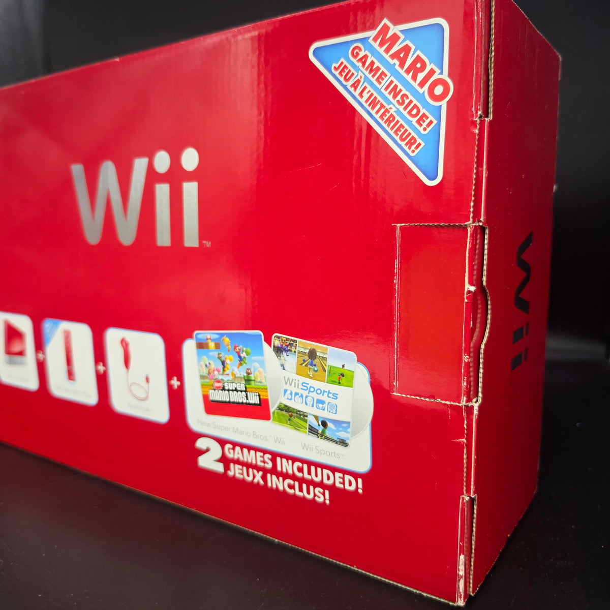 Nintendo Wii Mario 25th Anniversary Red Limited Console (Game's included)