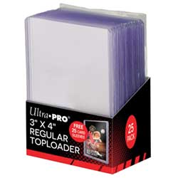 ULTRA PRO TOPLOADS 3X4 REGULAR WITH SLEEVES 025ct