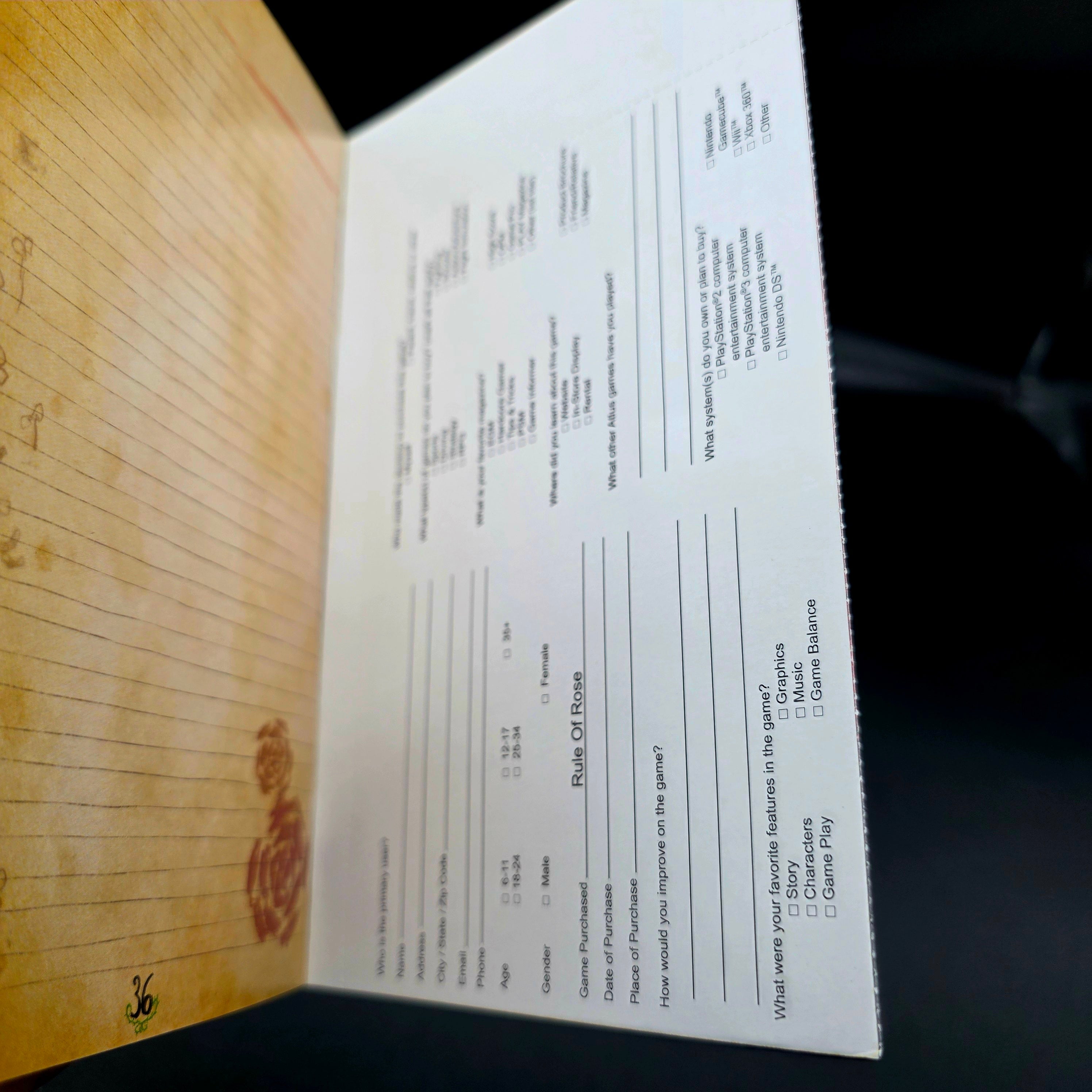 [Mint] Rule of Rose - Sony PlayStation 2 (PS2)