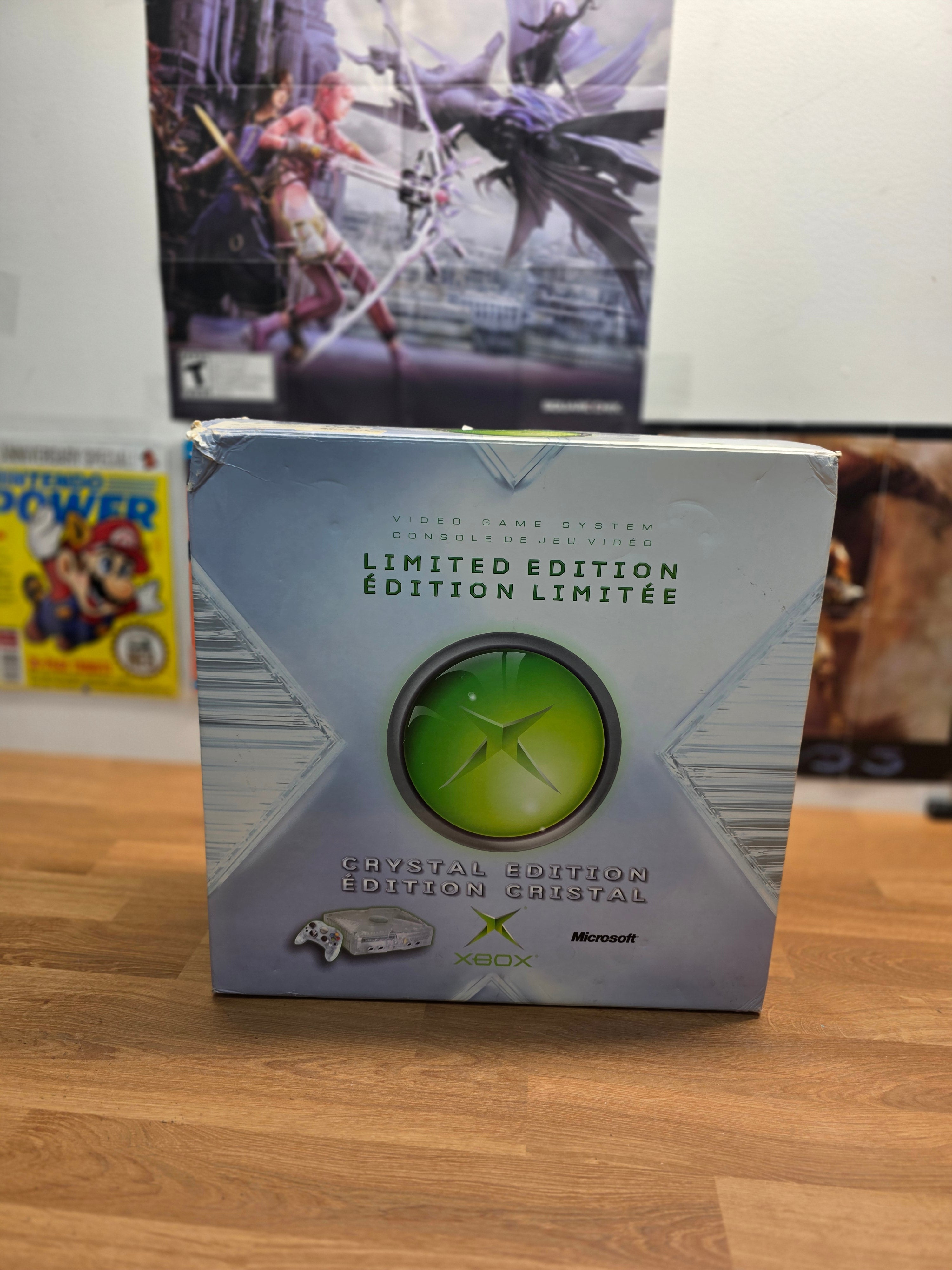Microsoft Original OG Xbox Crystal Clear Console Bundle CIB