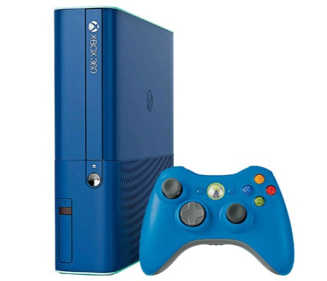 Microsoft Xbox 360 E Blue Console Bundle