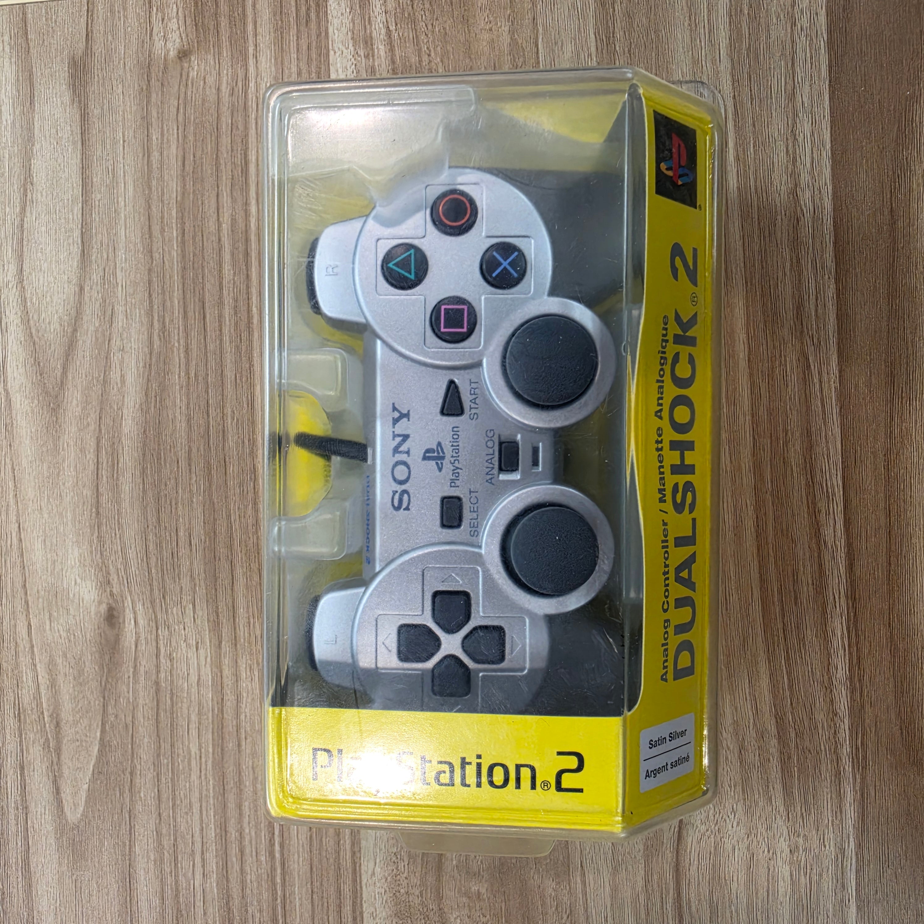 Sony PlayStation 2 PS2 DualShock 2 Silver Controller NEW