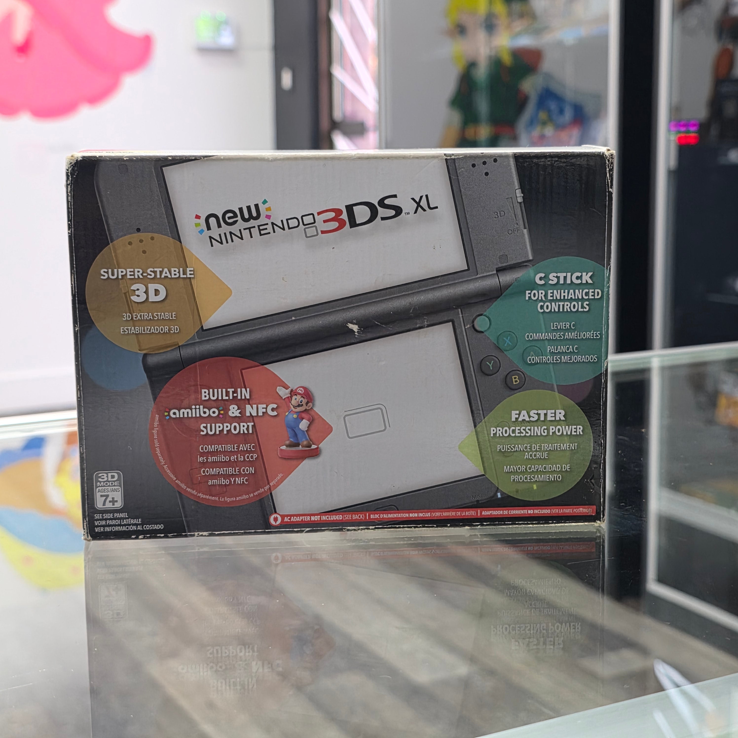 "NEW" Nintendo 3DS XL Black Handheld System Complete In Box (CIB)