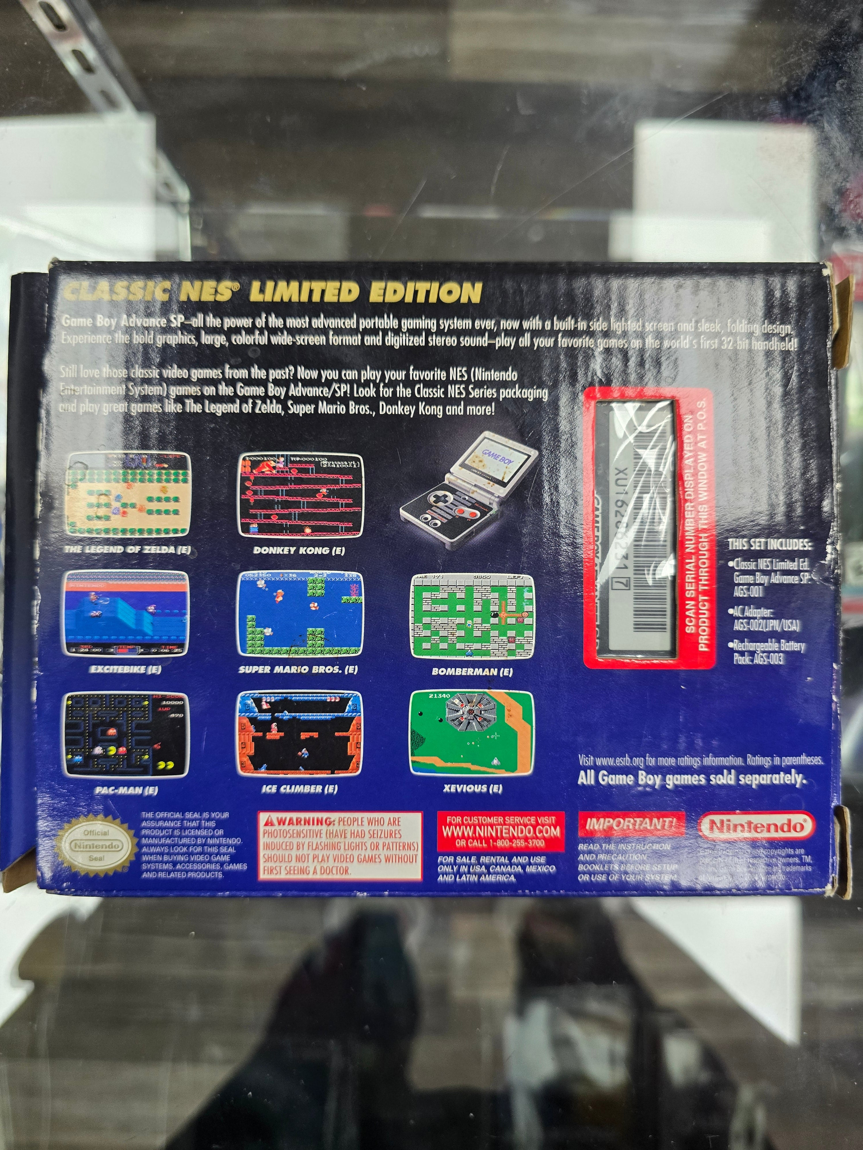 CIB Nintendo Game Boy Advance GBA SP NES Classic Edition Handheld Console