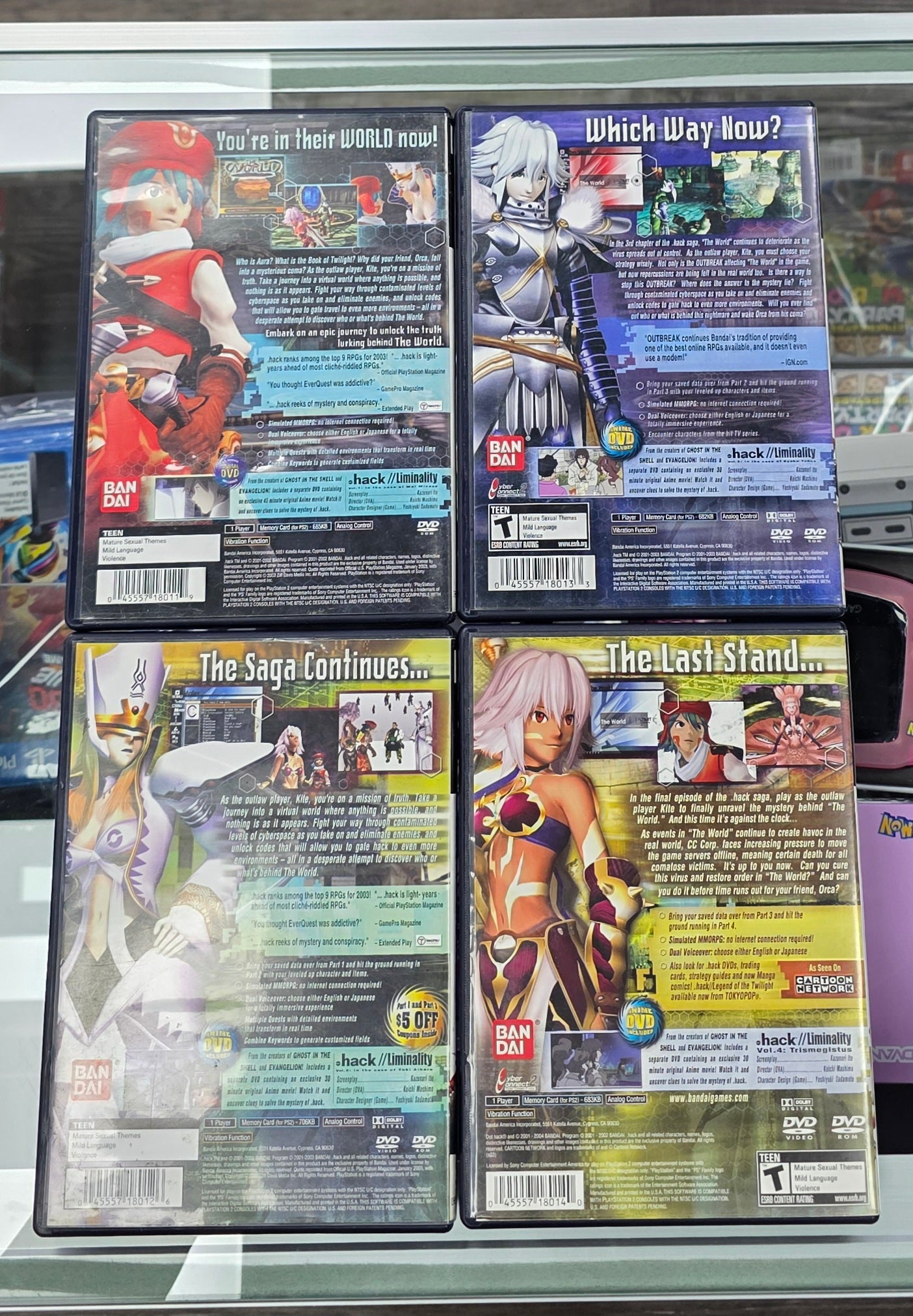 .hack Full Set 1-4 - Sony PlayStation 2 (PS2)