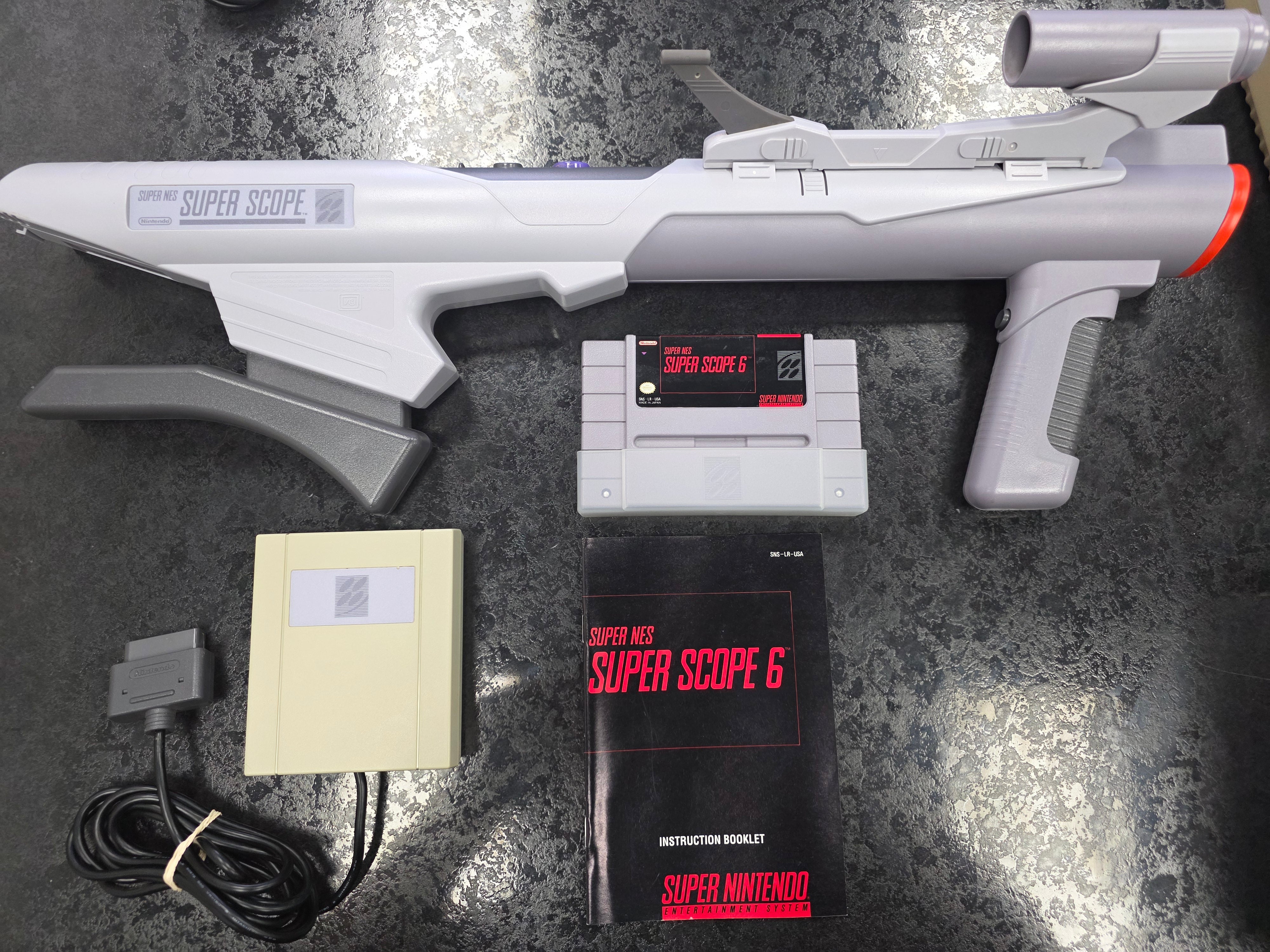 Super Scope Gun Bundle w Super Scope 6 - Nintendo SNES
