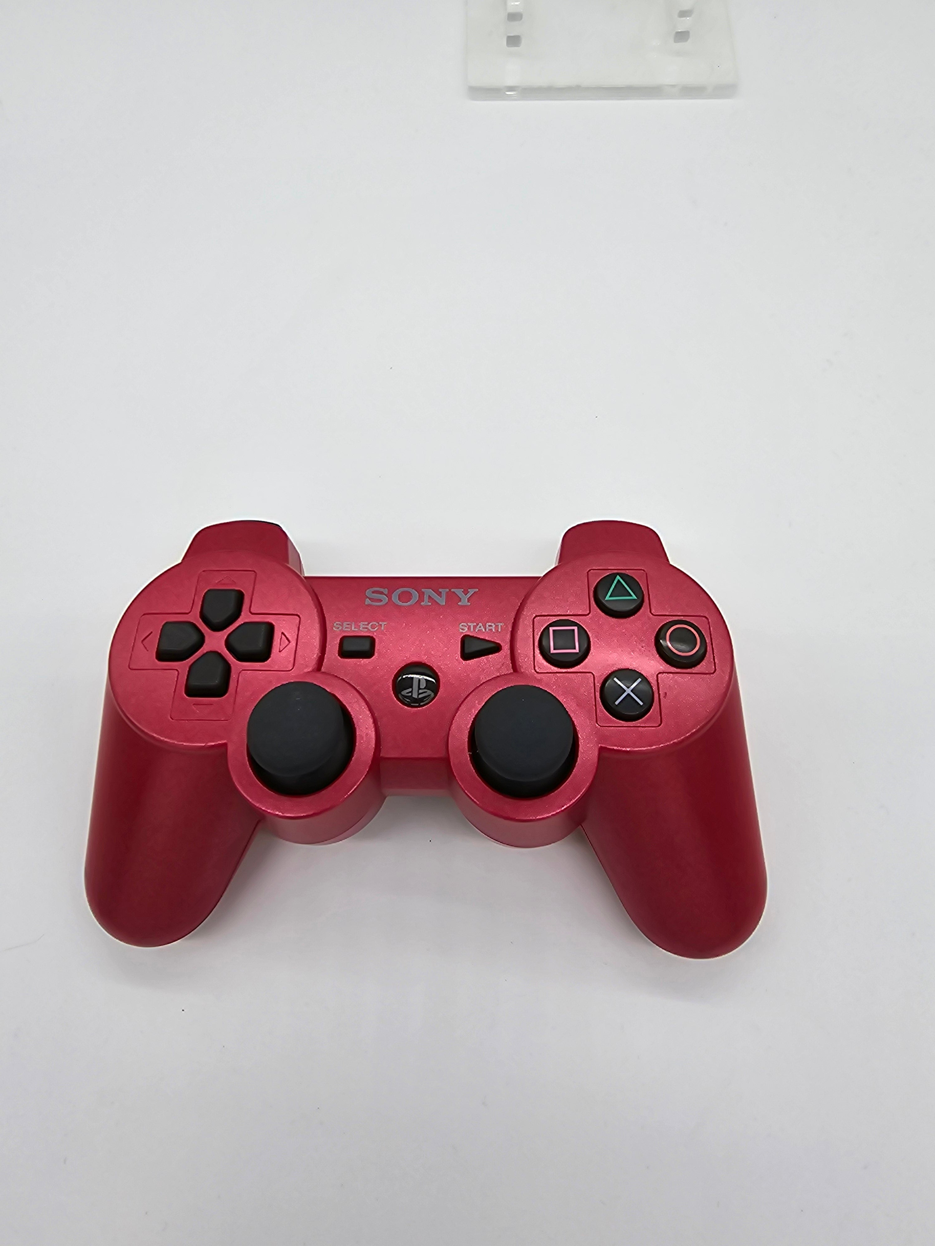 Sony PlayStation 3 PS3 Metallic Red Wireless Controller