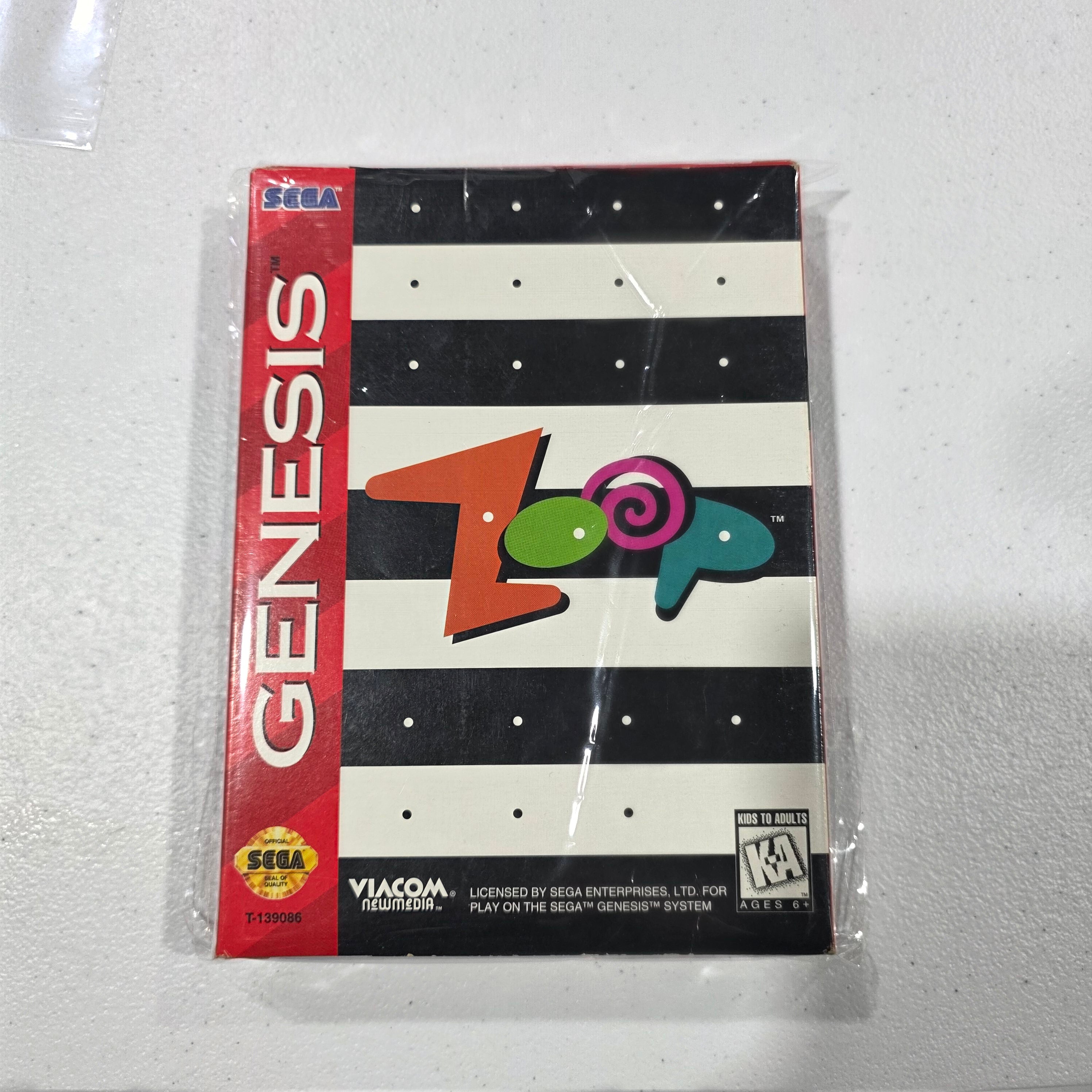 Zoop Cardboard Box - Sega Genesis