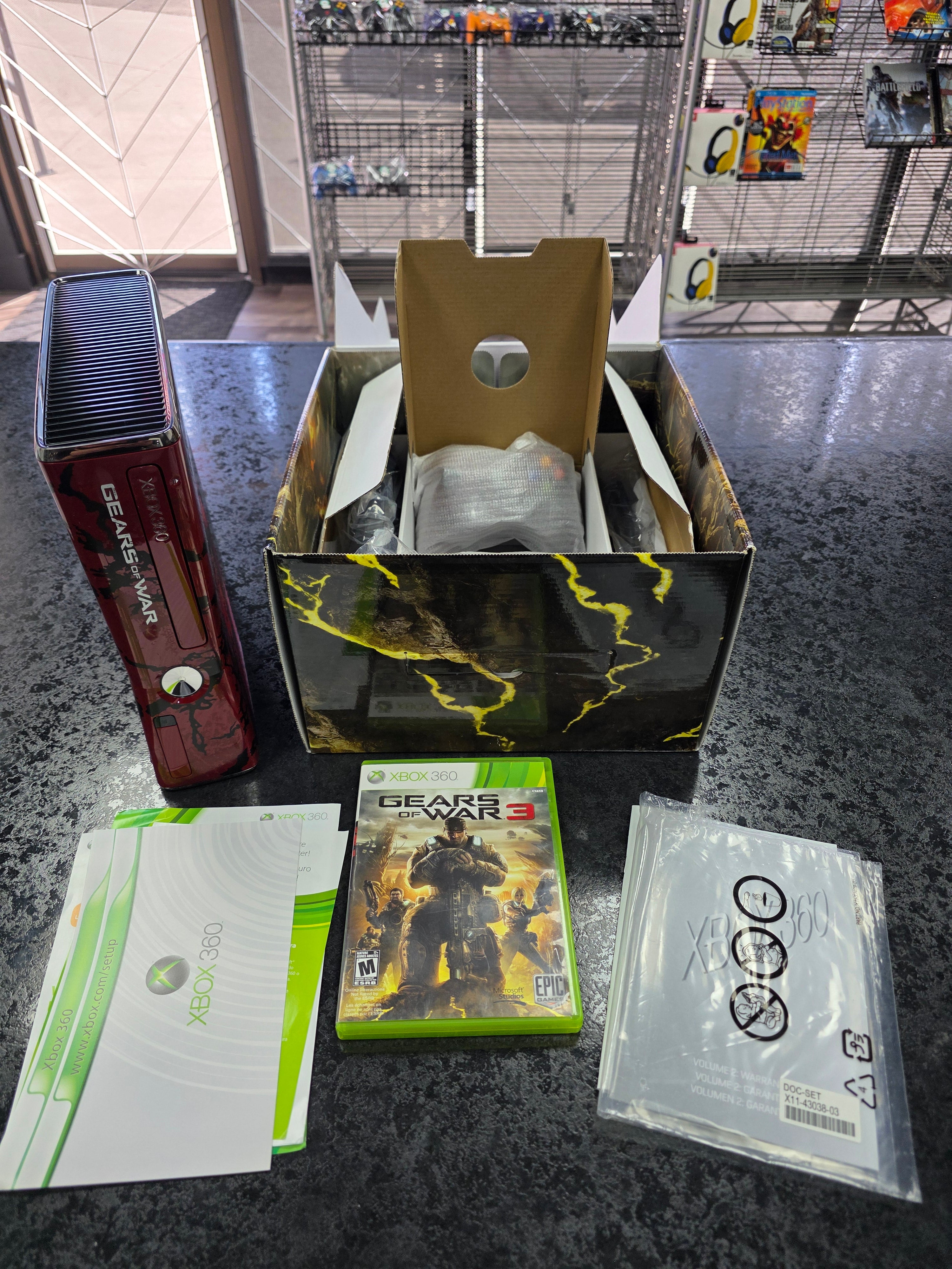 CIB Microsoft Xbox 360 Slim Limited Edition Gears Of War 3