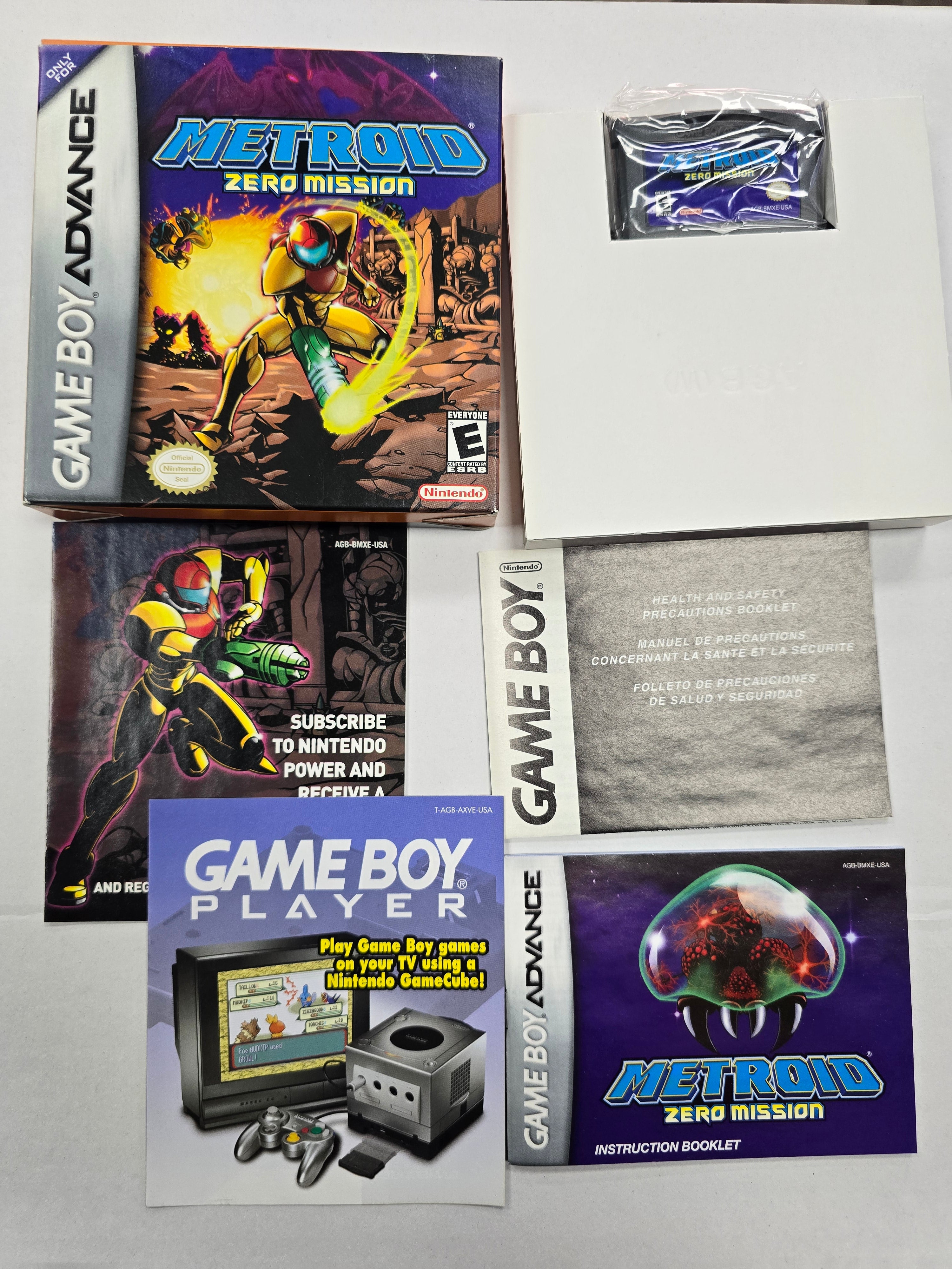 メトロイドゼロミッション　ゲームボーイアドバンス　カセット GBA 箱・説明書付属 メトロイド ゼロミッション METROID ZERO MISSION
