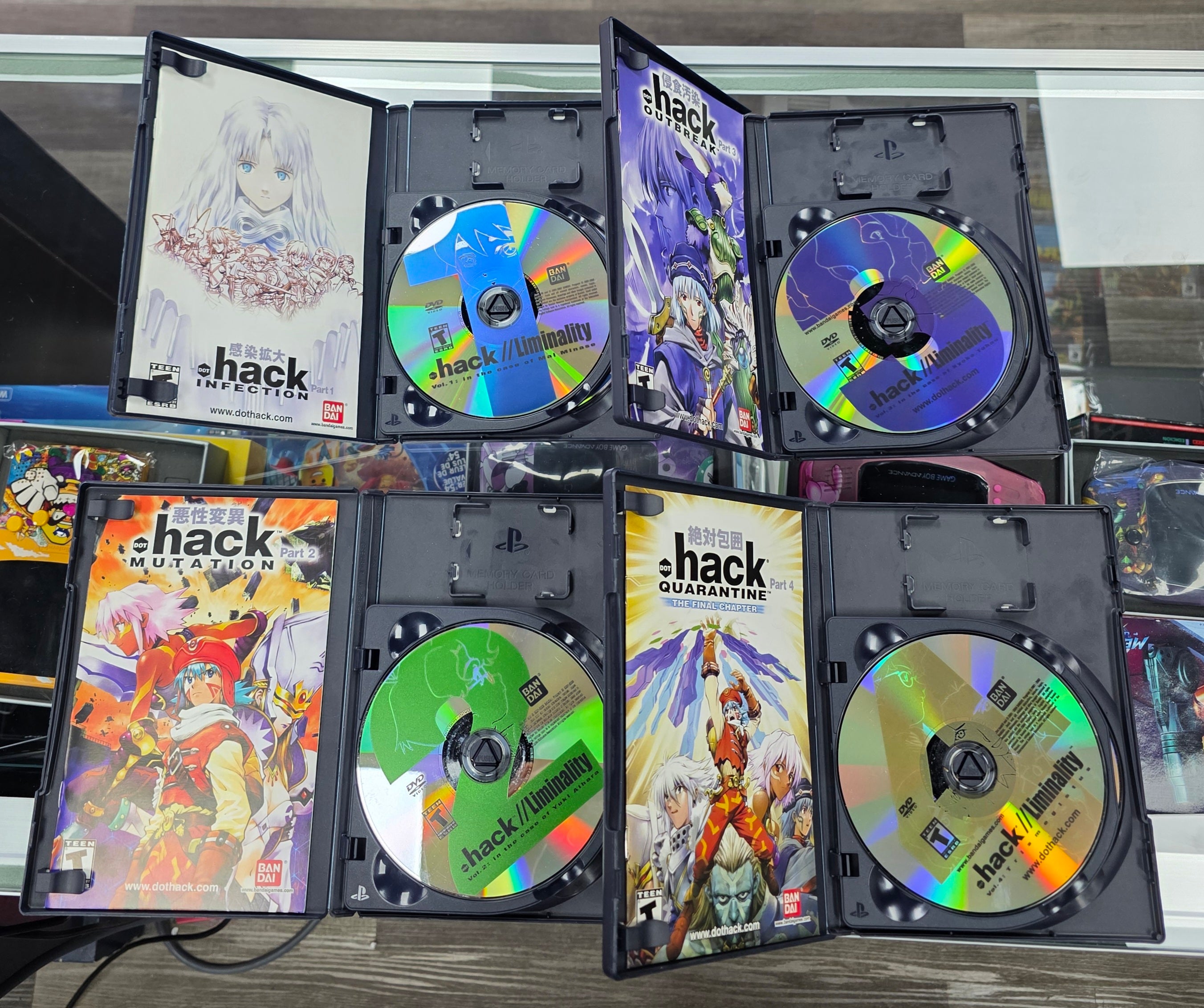 .hack Full Set 1-4 - Sony PlayStation 2 (PS2)