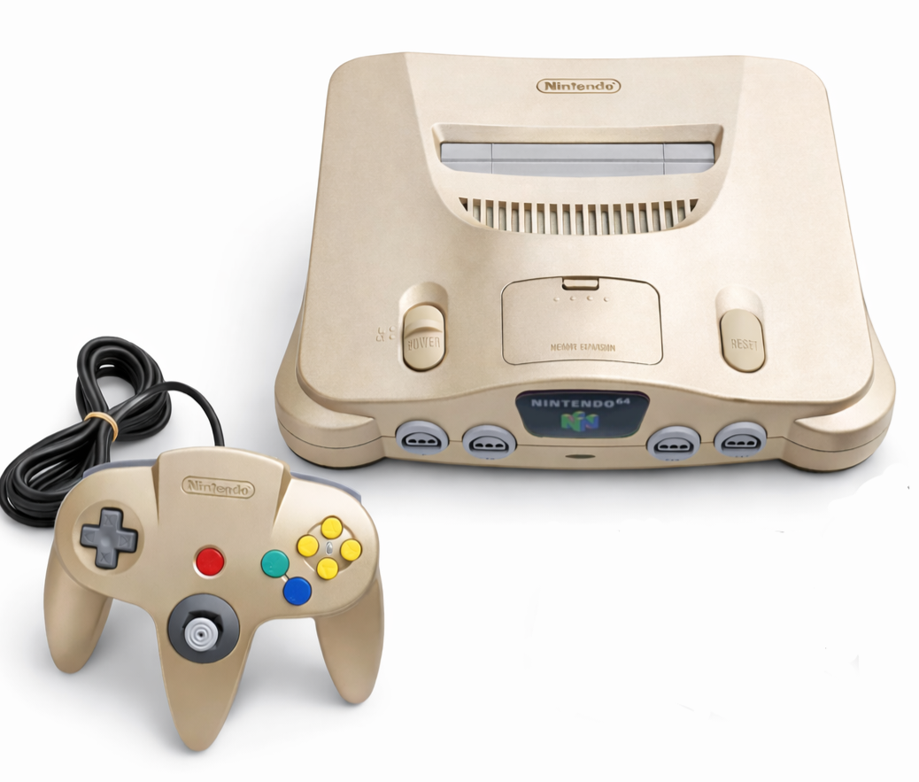 Nintendo N64 Gold Console Bundle (NUS-001) Japanese (Region Free) - Good Nintendo N64 Gold Console Bundle (NUS-001) Japanese (Region Free) - Good