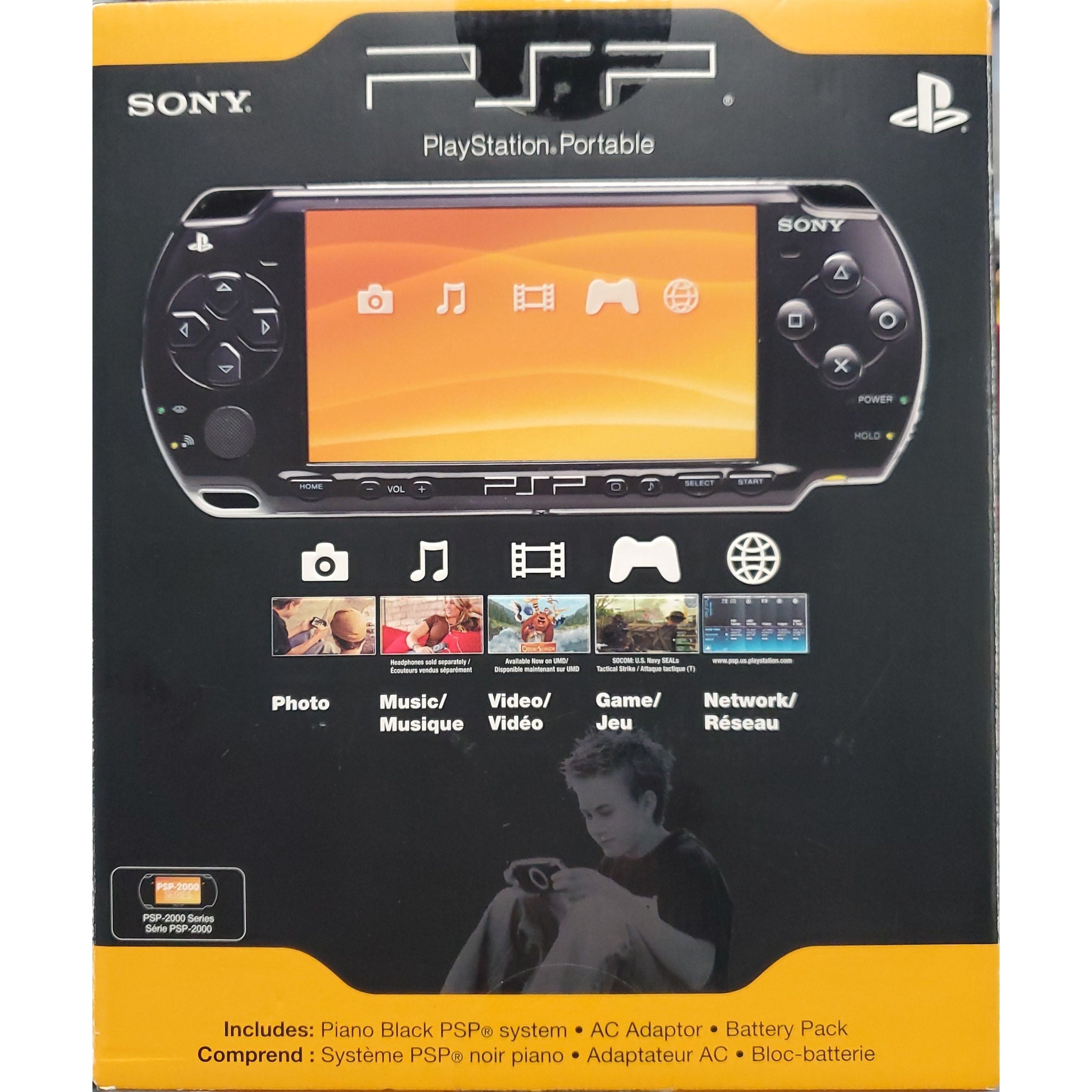 PSP 2000 Black Playstation Portable Handheld Console CIB (Boxed)