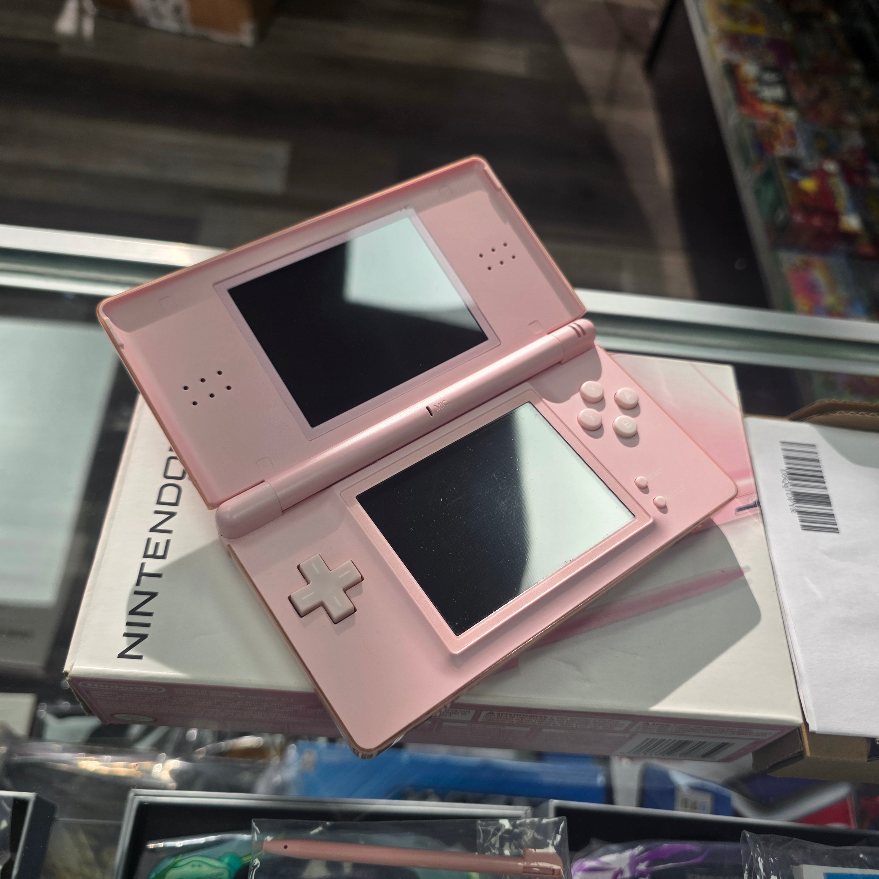 Complete in Box Nintendo DS Lite Coral Handheld Console