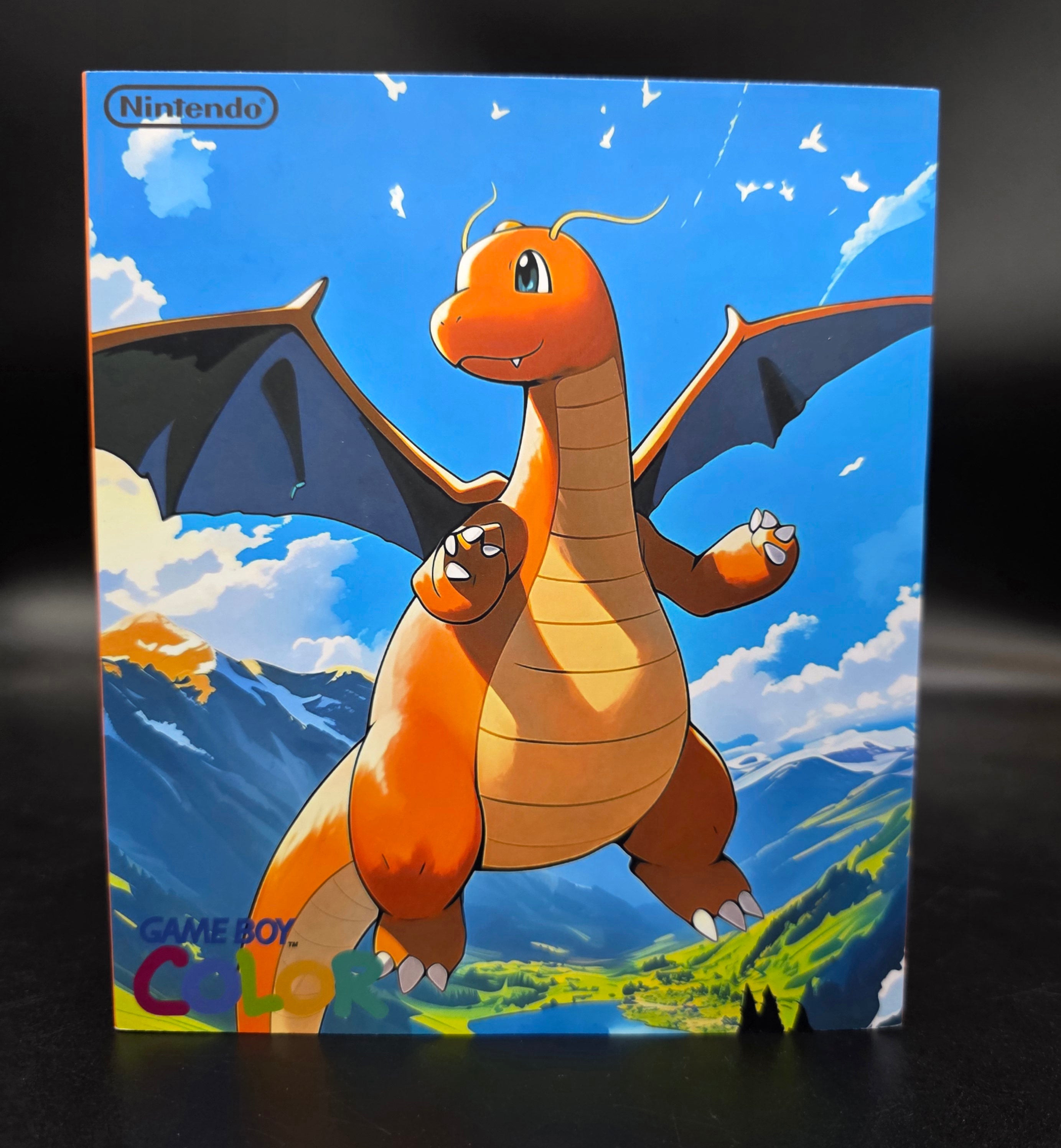 Nintendo Game Boy Color (GBC) Custom Dragonite Backlit Handheld Console
