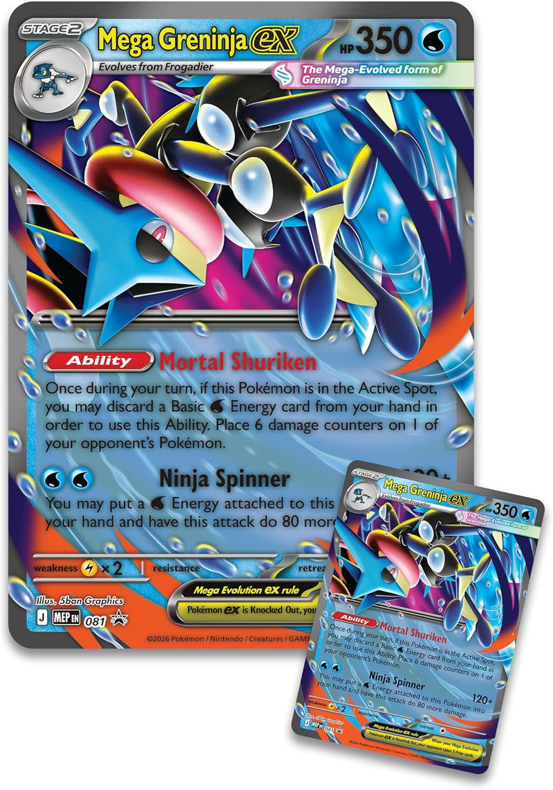 Pokemon TCG - Mega Evolution - Mega Greninja ex Premium Collection Box