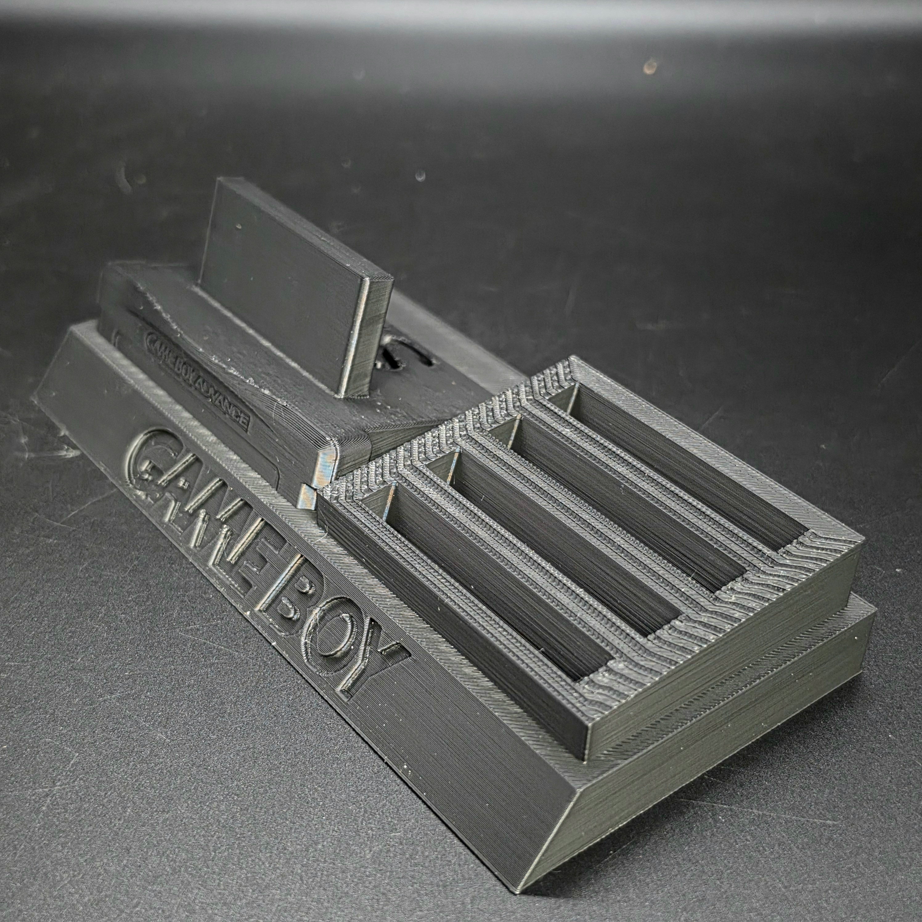 Nintendo Game Boy Advance SP Console & Cartridge Display Stand | 3D Printed