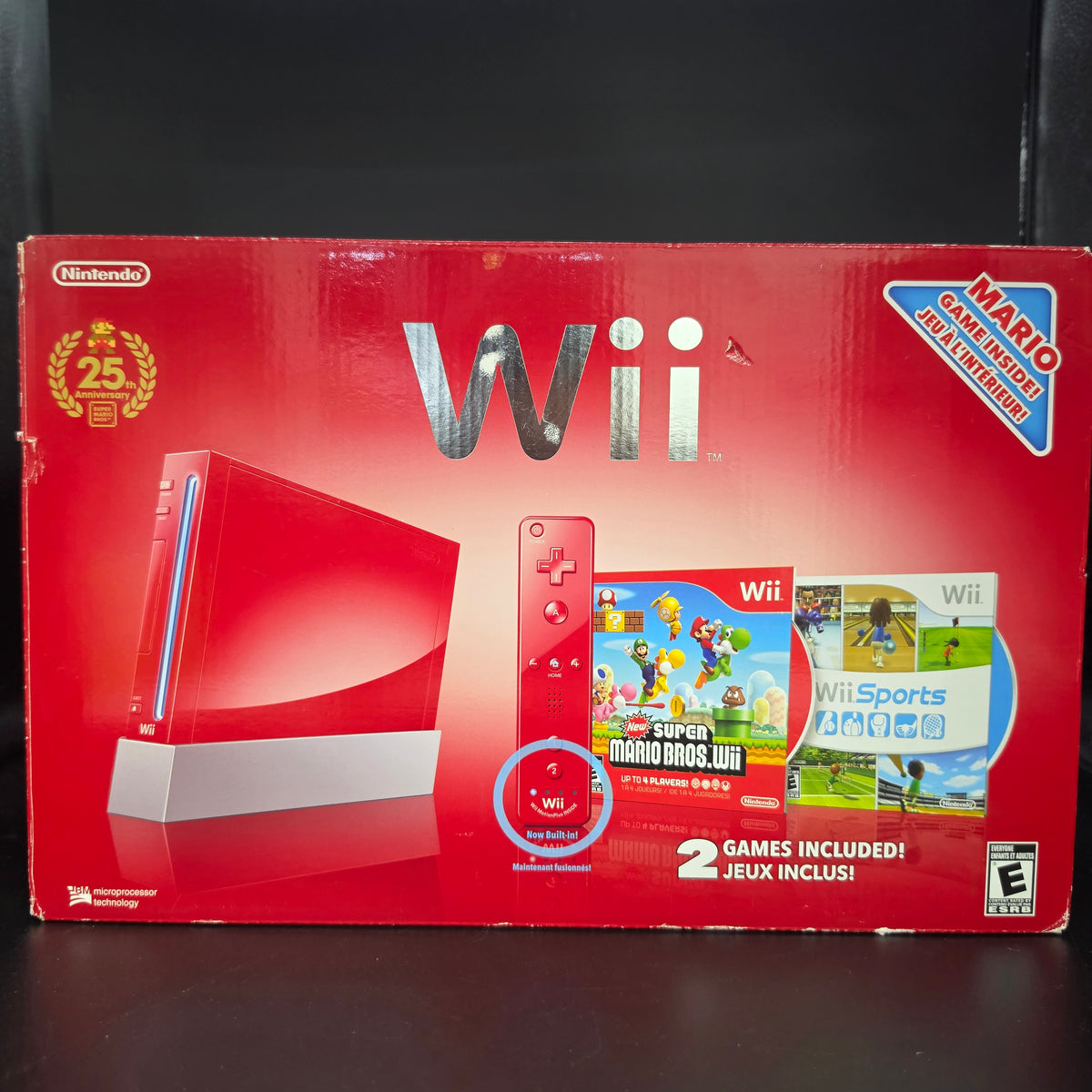 Nintendo Wii Mario 25th Anniversary Red Limited Console (Game's included)