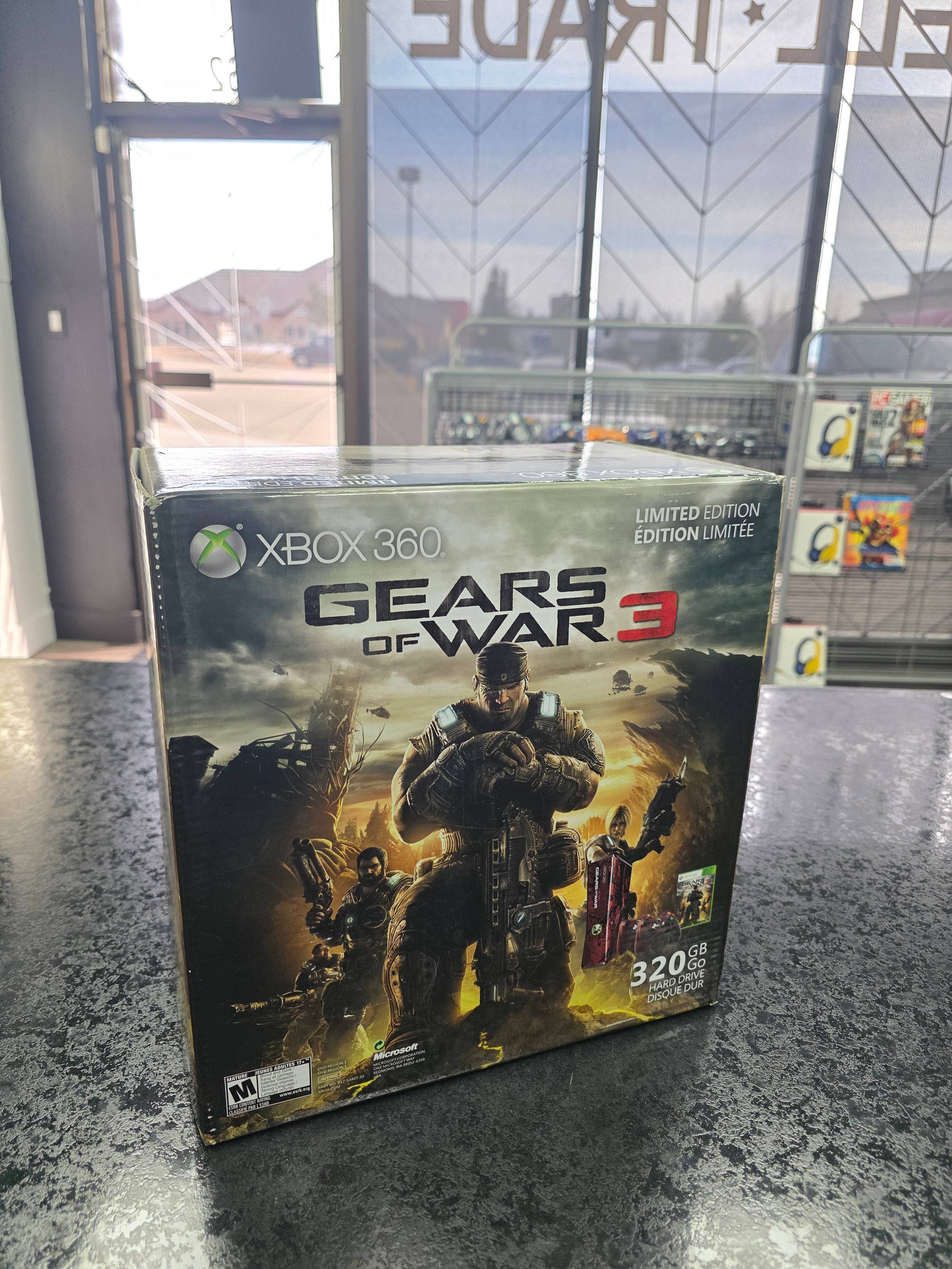 CIB Microsoft Xbox 360 Slim Limited Edition Gears Of War 3