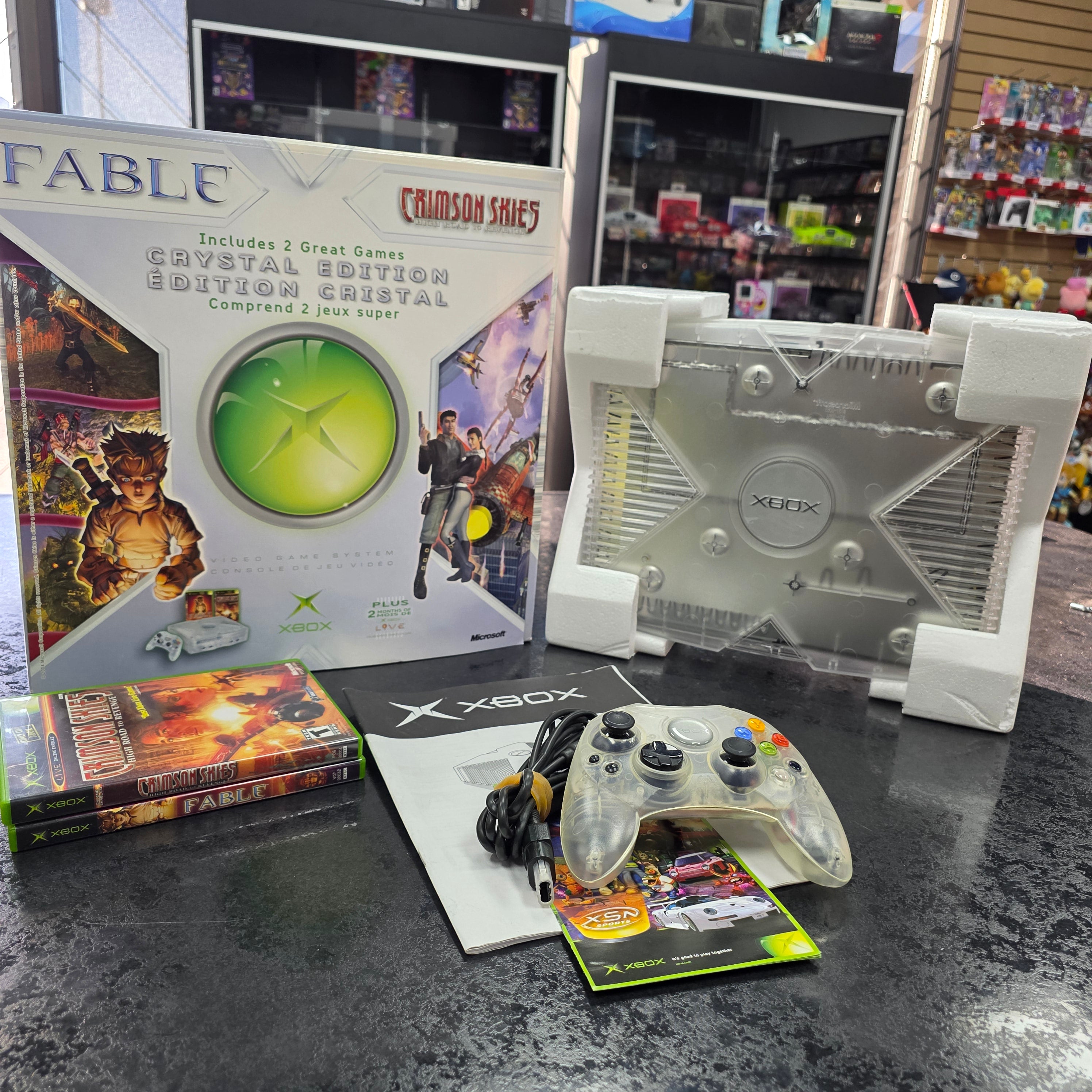 Microsoft Xbox Crystal Edition Fable Bundle Console Canada Exclusive